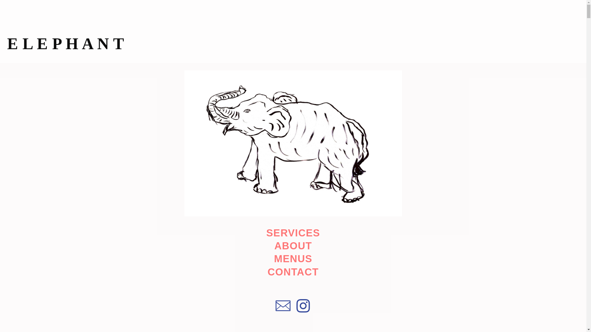website screenshot of https://elephantdining.com/