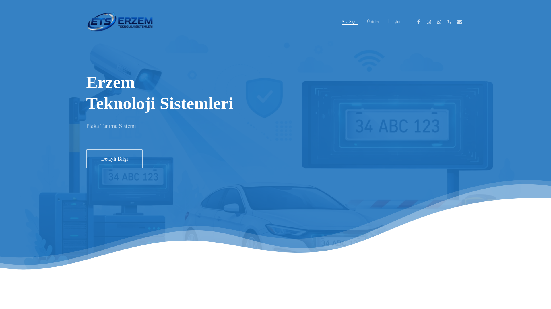 website screenshot of https://erzemteknoloji.com