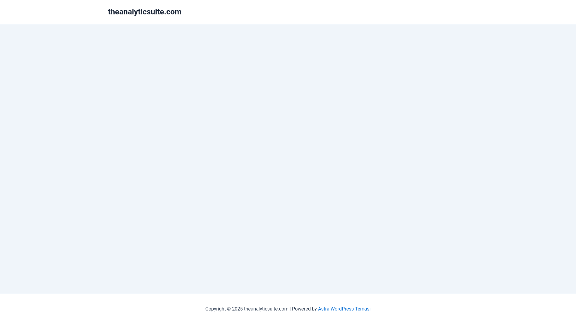 website screenshot of https://theanalyticsuite.com/