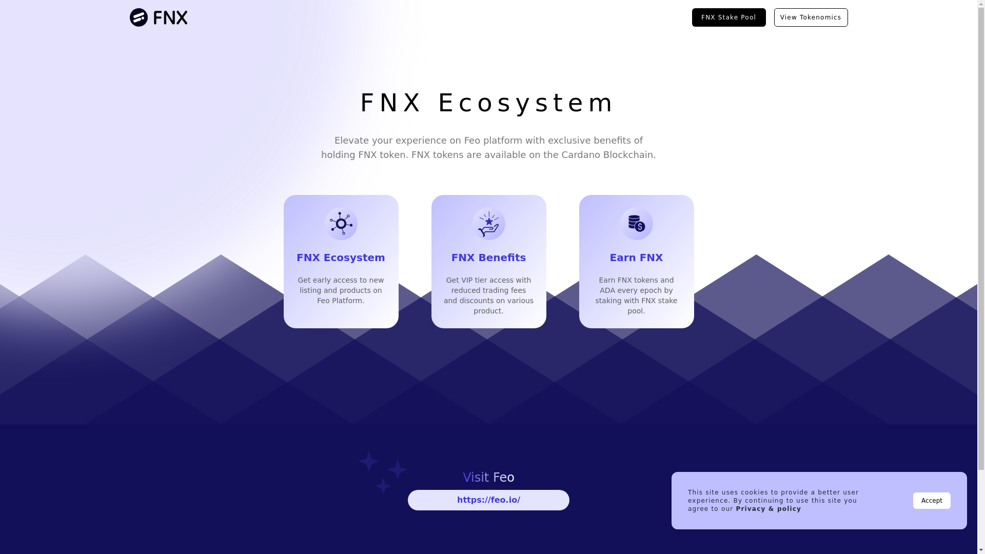 website screenshot of https://fnx-website.pages.dev/