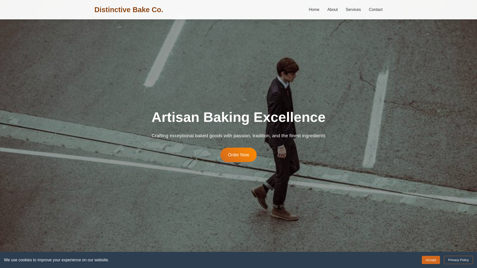 website screenshot of https://distinctivebakeco.click/