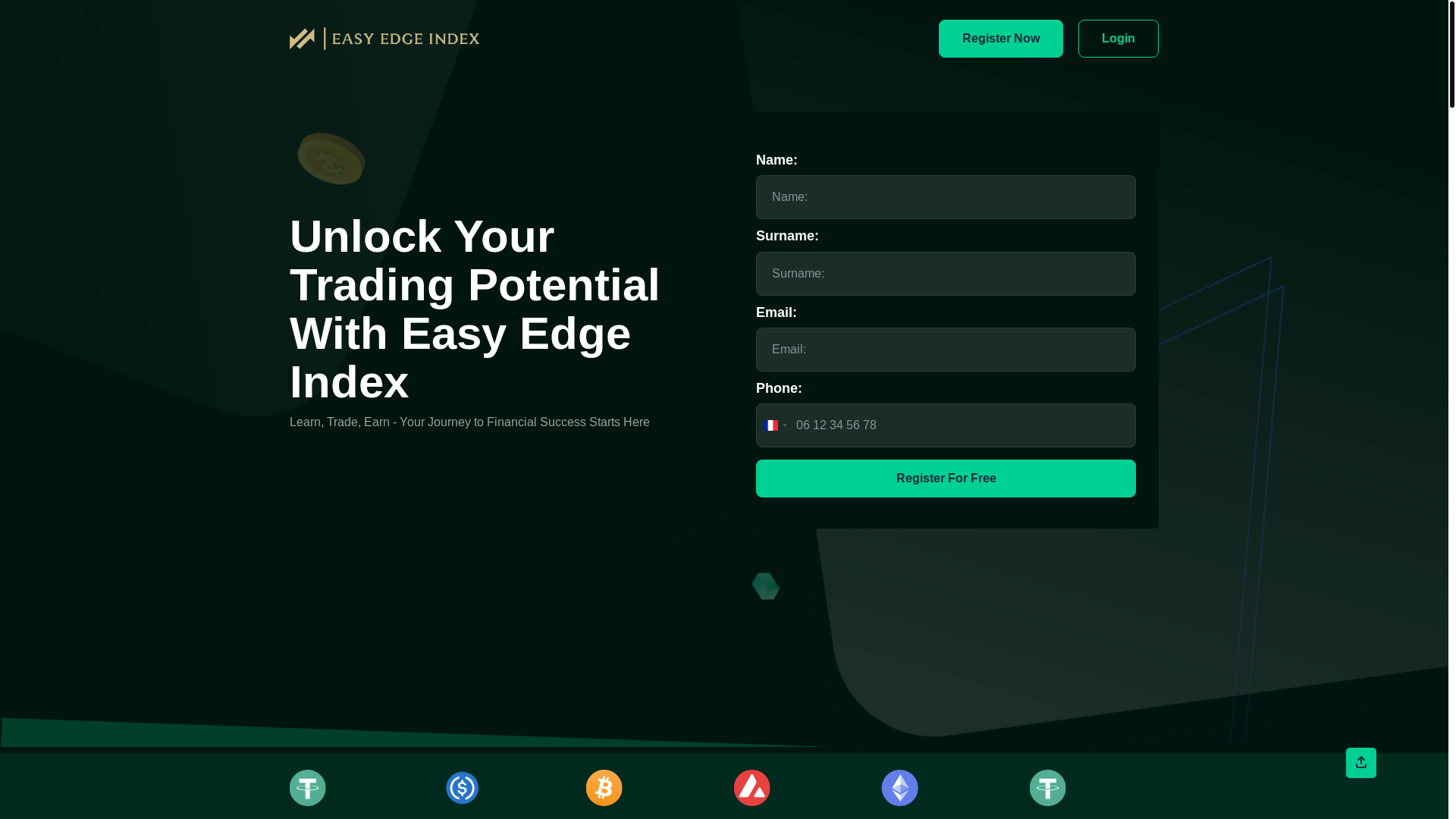 website screenshot of https://truteratrade.com/