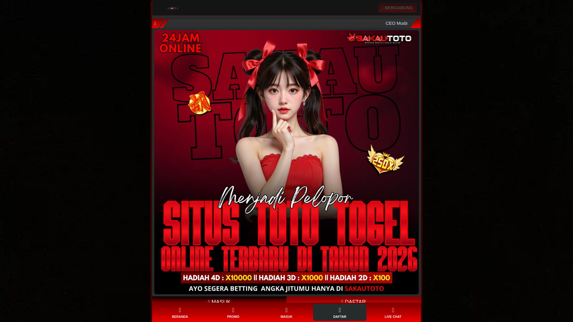 website screenshot of https://ceo-muda-menyamar.pages.dev/