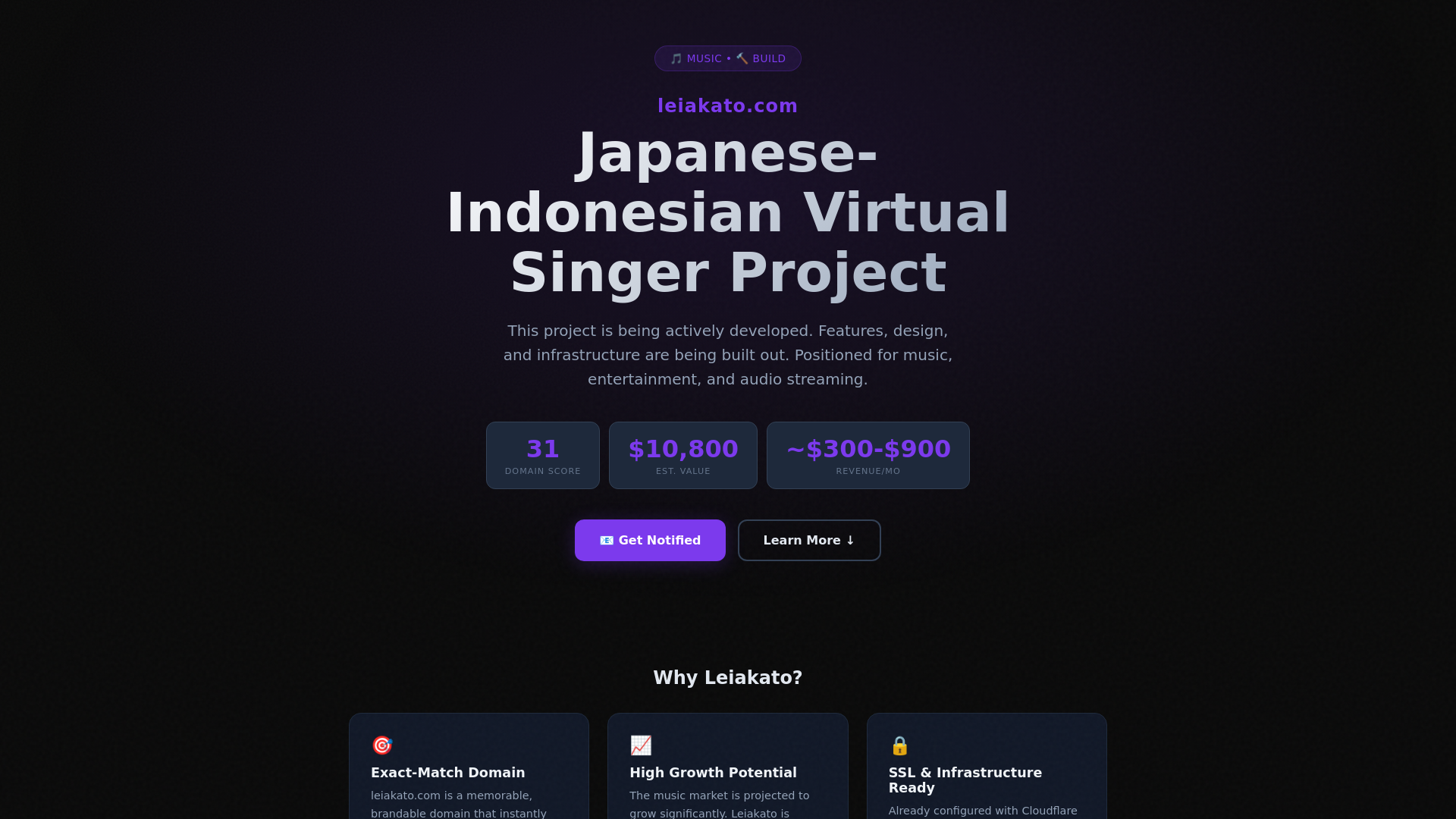 website screenshot of https://leiakato.com/