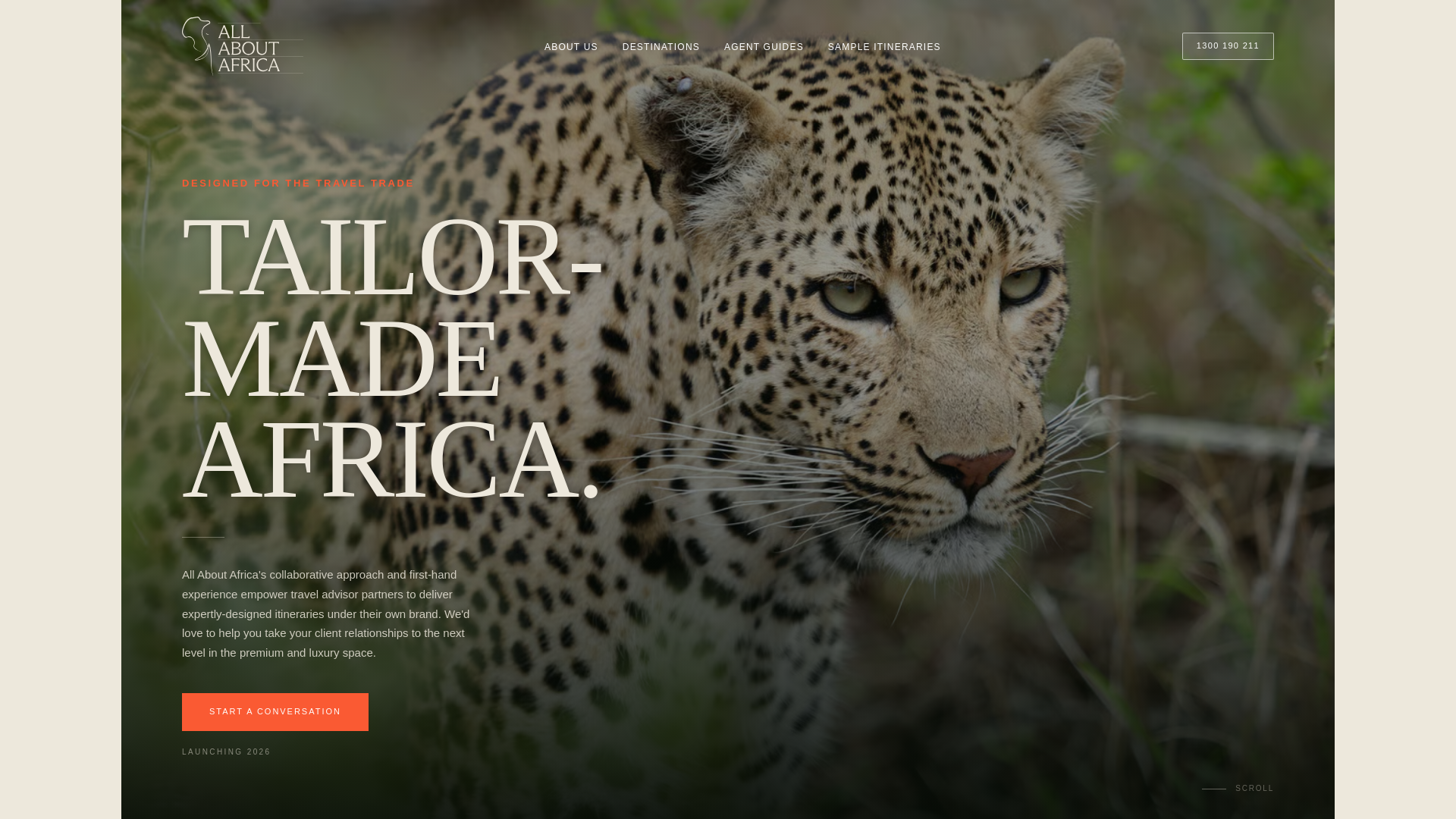 website screenshot of https://allaboutafrica.com.au/