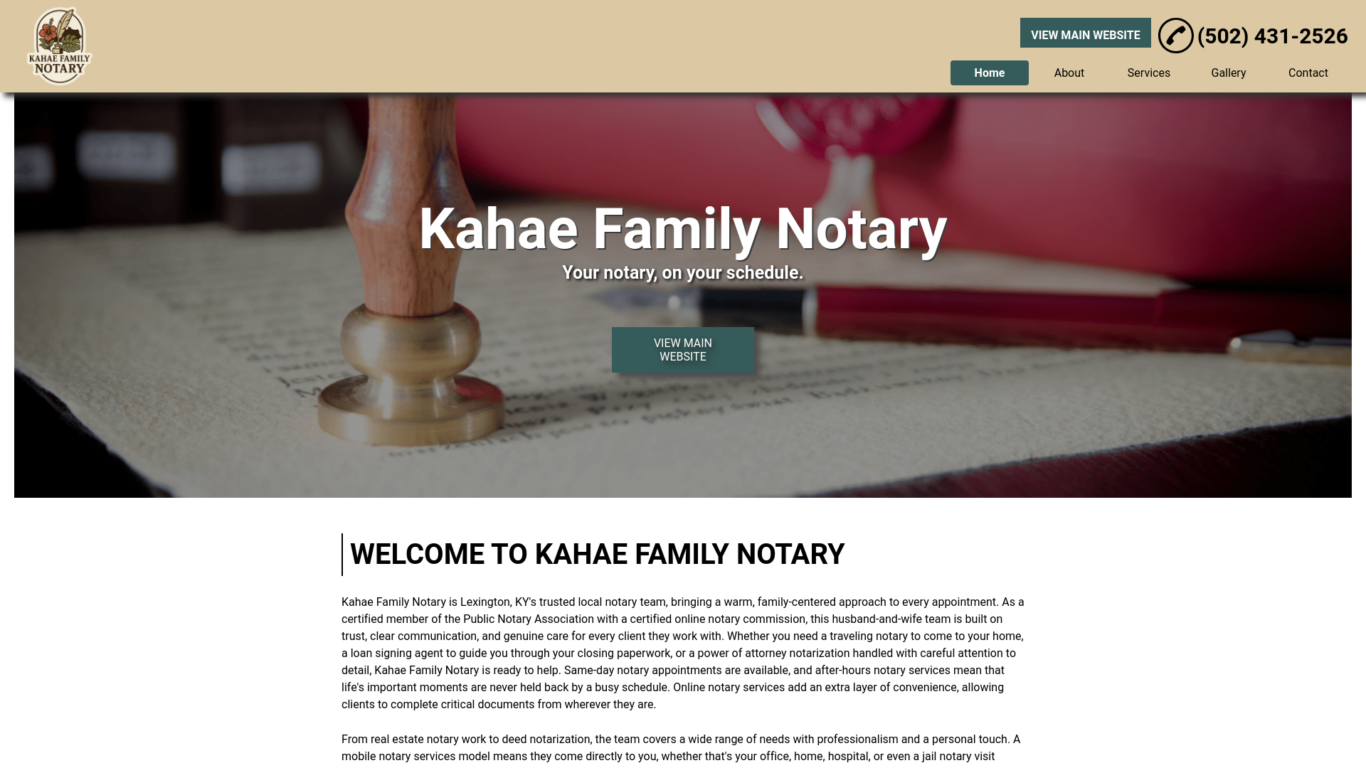 website screenshot of https://mobilenotaryserviceslexington.com/