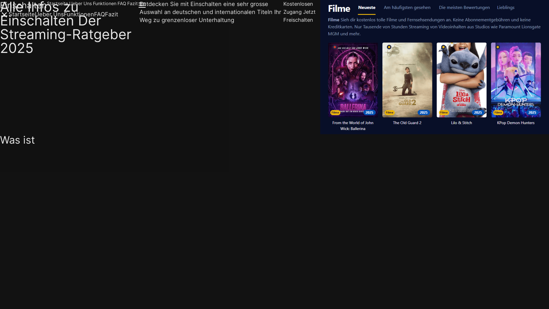 website screenshot of https://einschalten-xdvc.pages.dev/