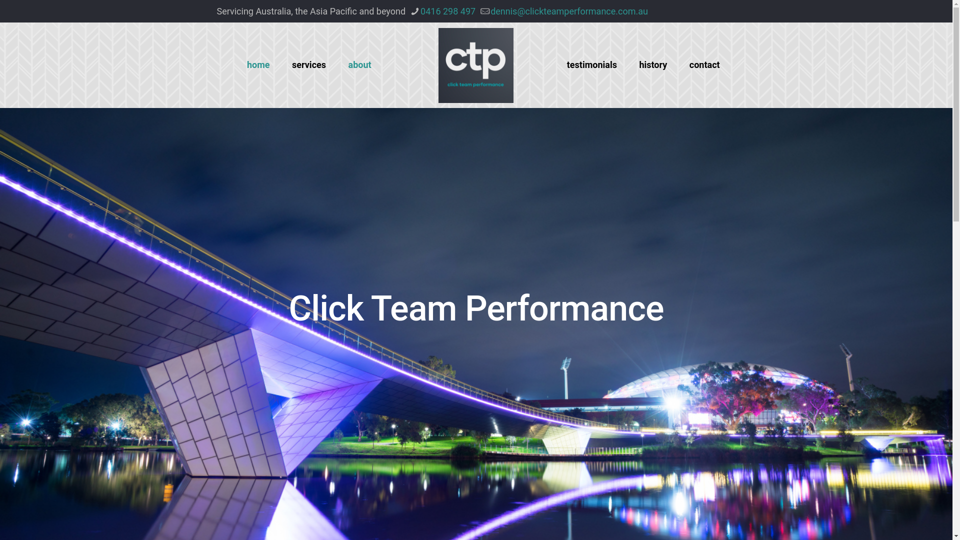 website screenshot of https://clickteamperformance.online/