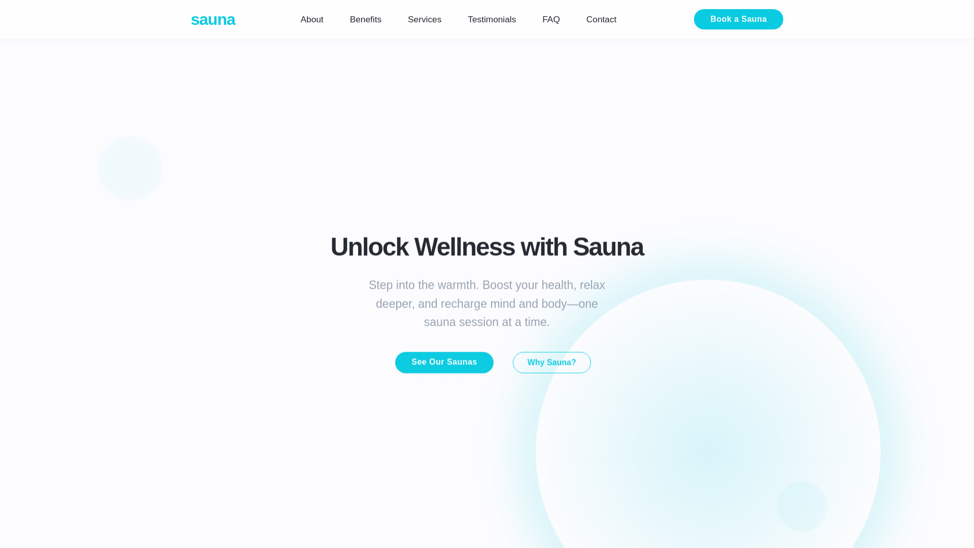 website screenshot of https://sauna-9r5.pages.dev/