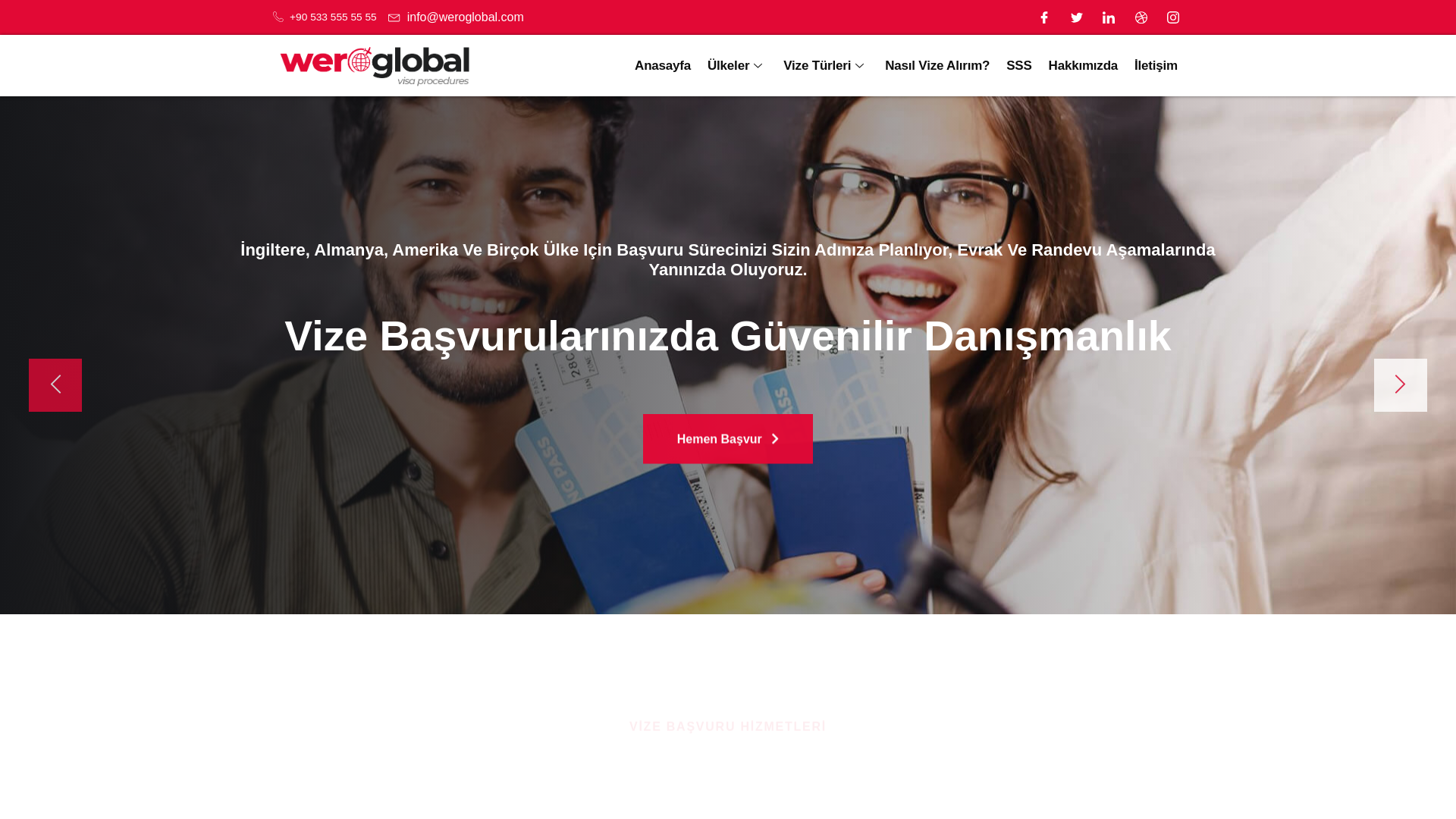 website screenshot of https://weroglobal.com/