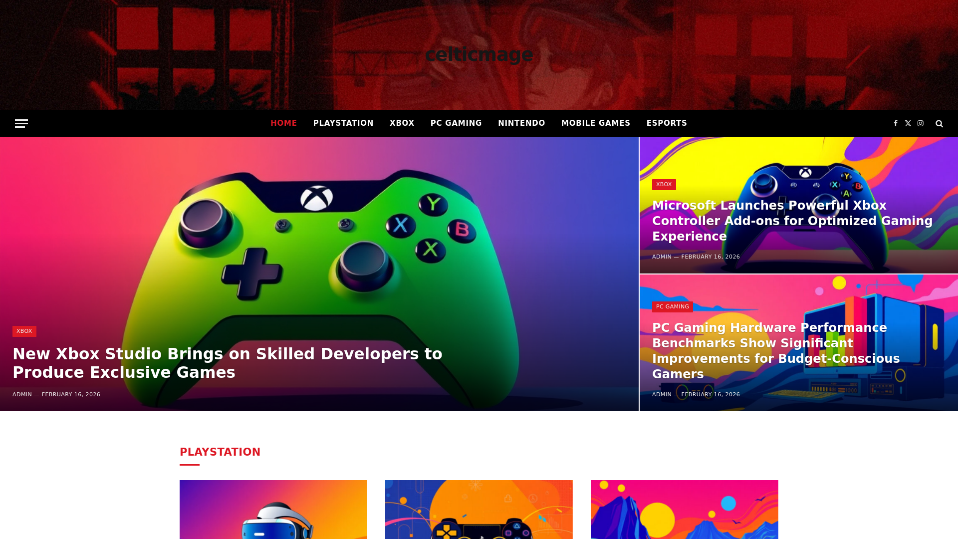 website screenshot of https://celticmage.co.uk/