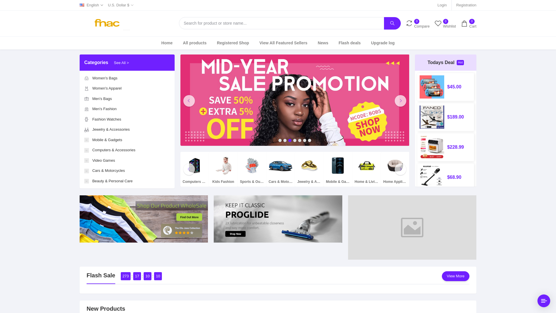 website screenshot of https://fnacsshop003.com/