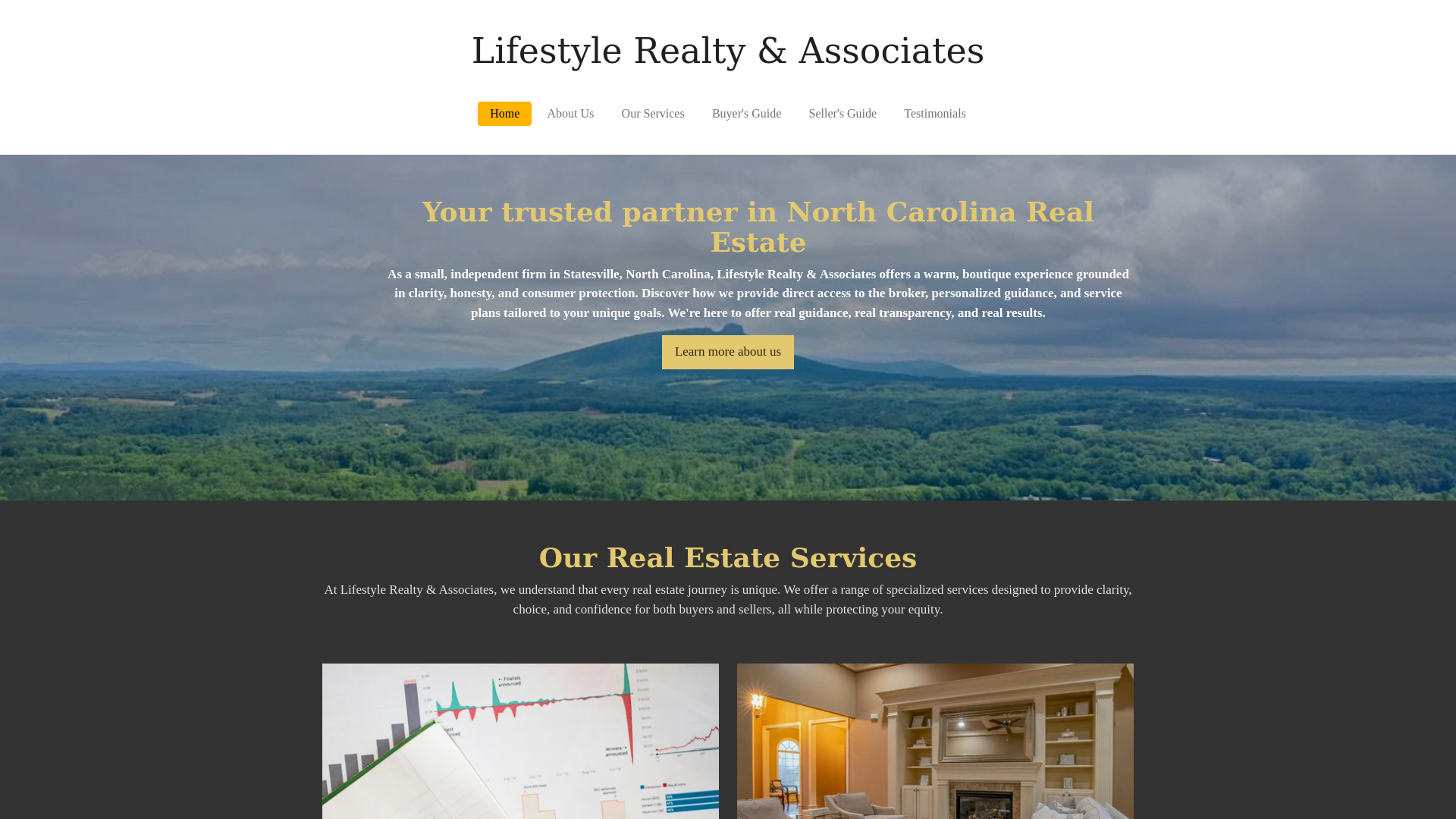 website screenshot of https://lifestyle-realty-associates.net/