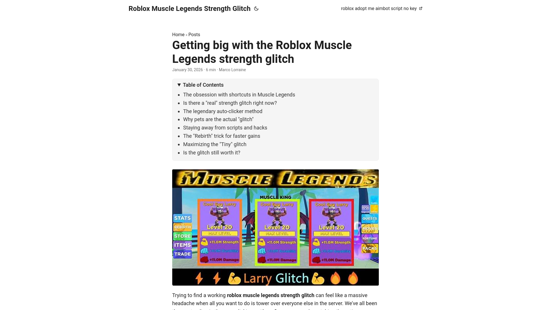website screenshot of https://roblox-muscle-legends-strength-glitch.pages.dev/