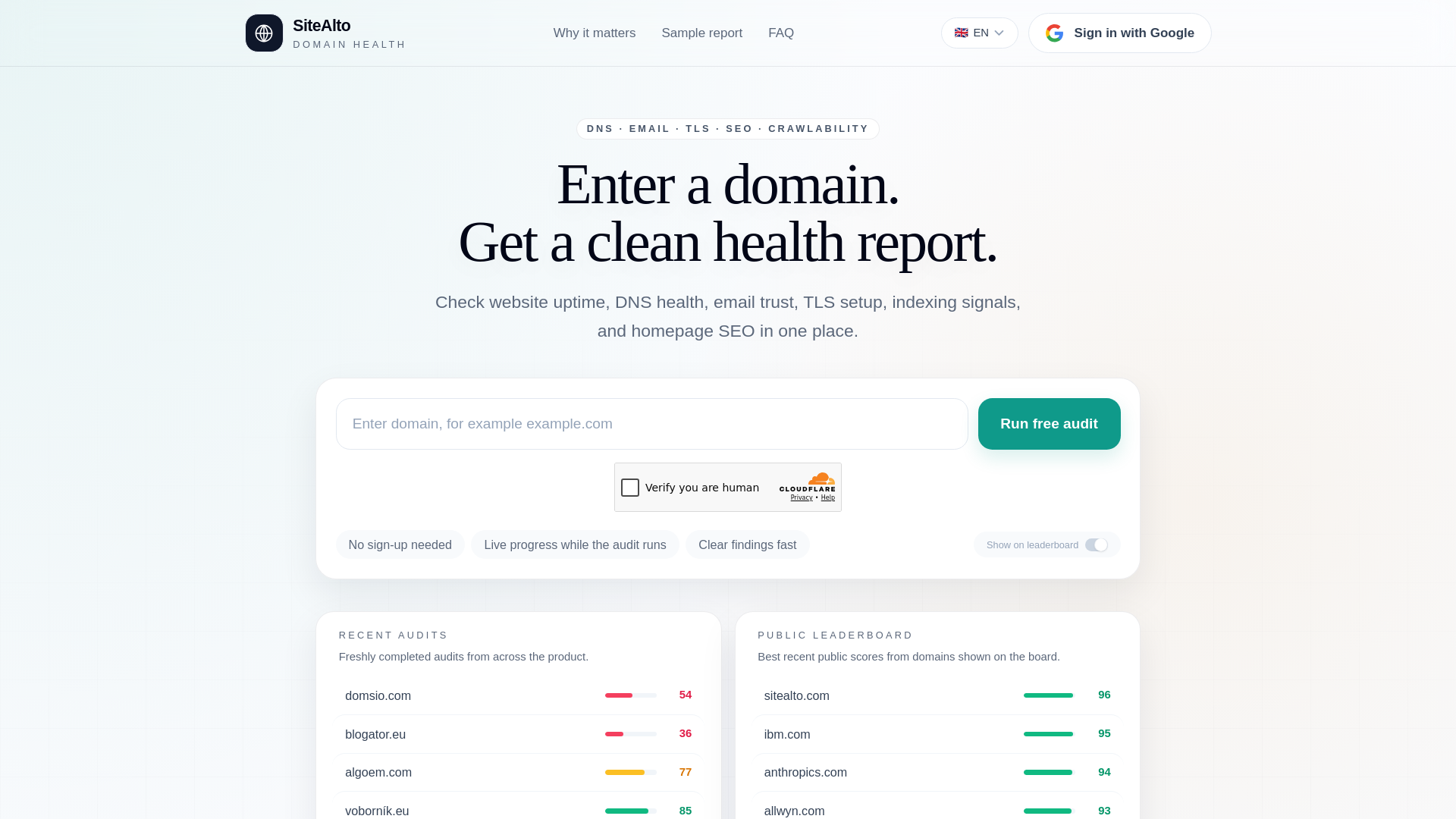 website screenshot of https://sitealto.com
