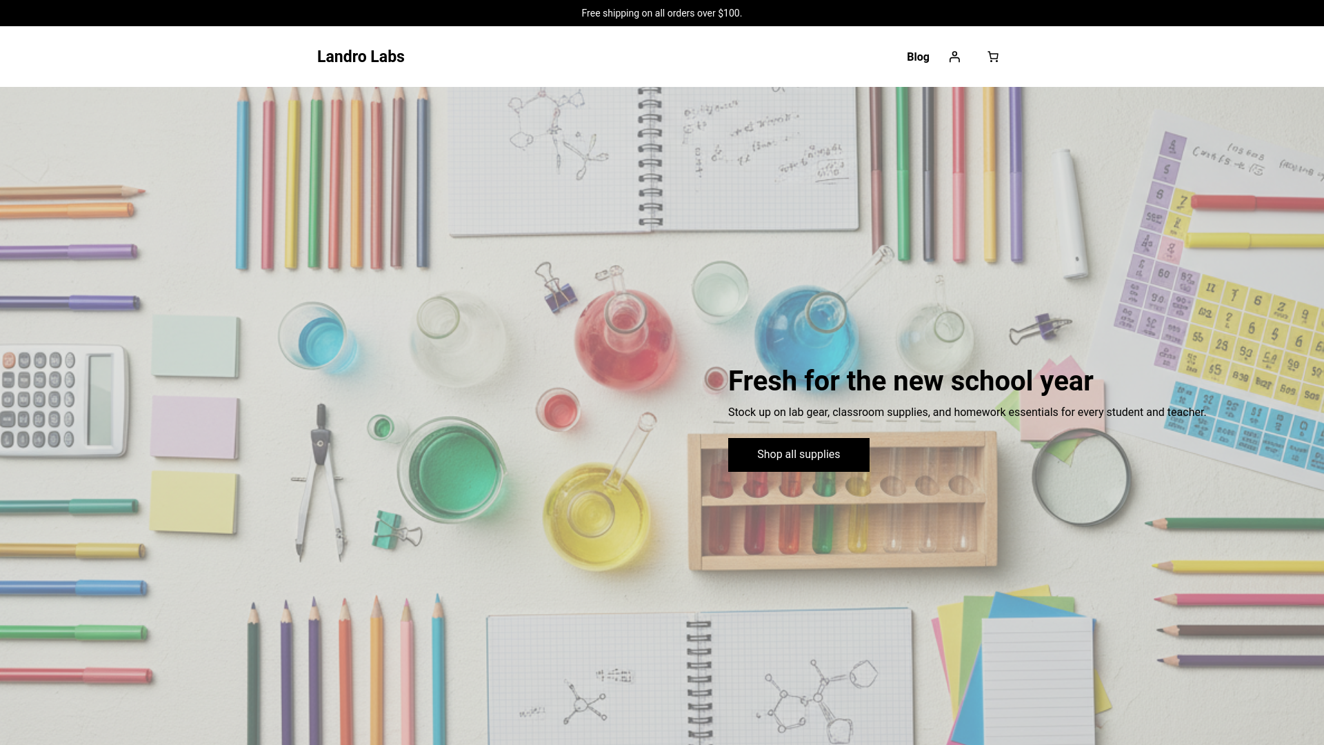 website screenshot of https://land-ro-labs.com/