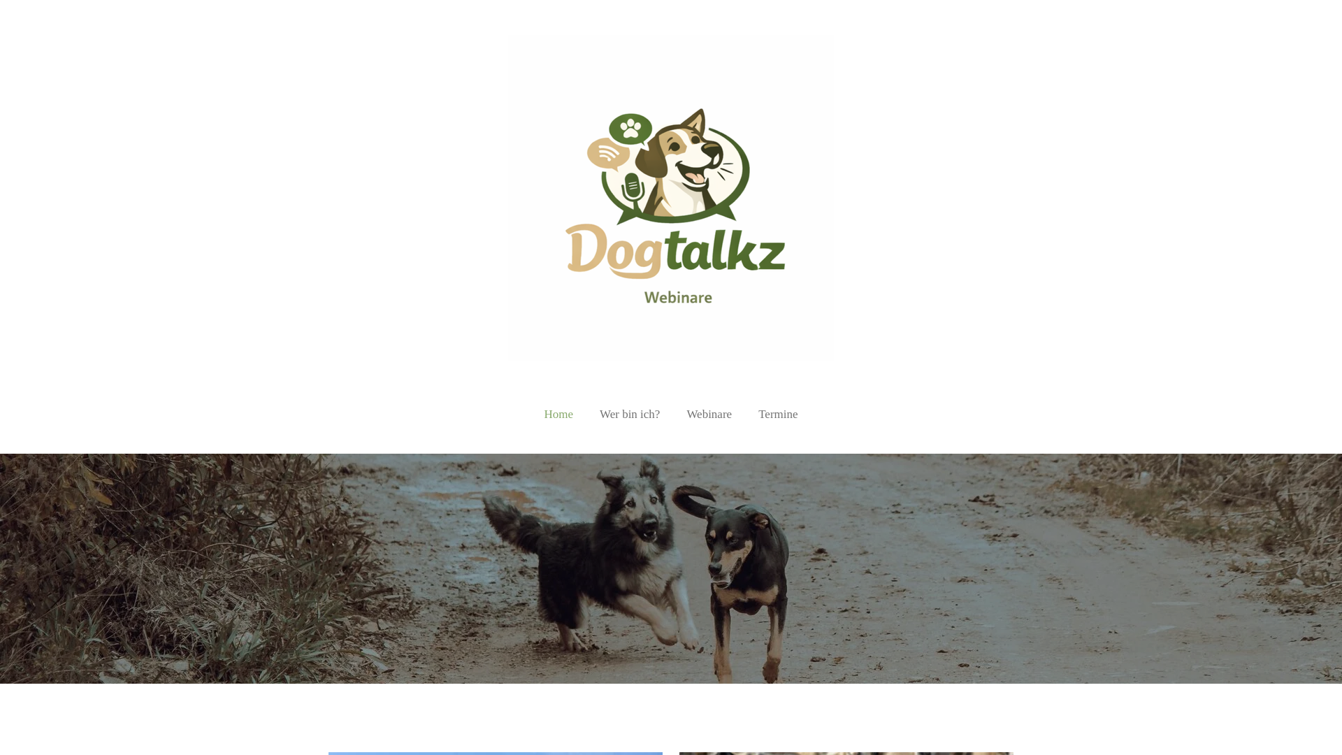 website screenshot of https://dogtalkz.de/