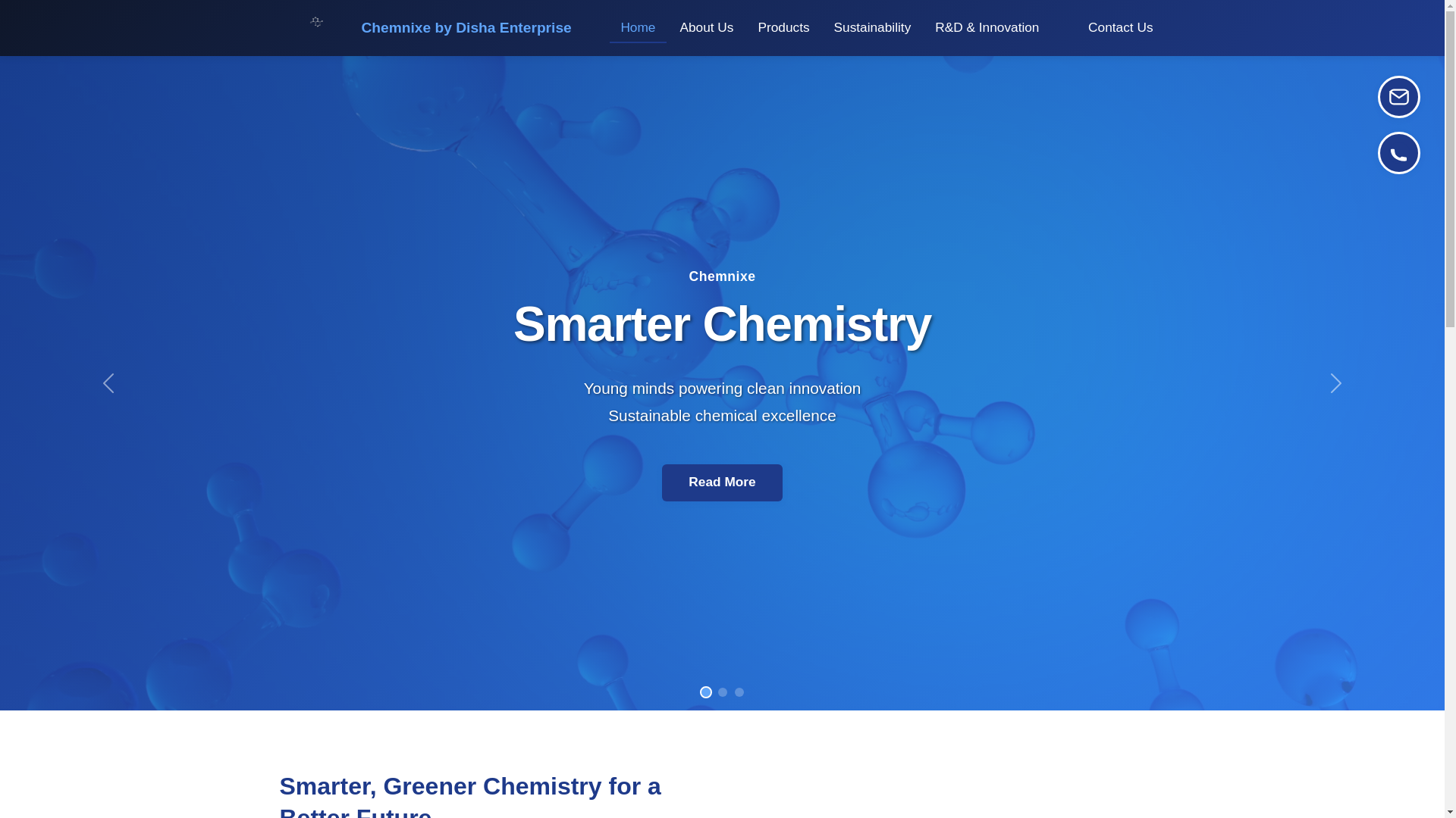 website screenshot of https://chemnixe.com/