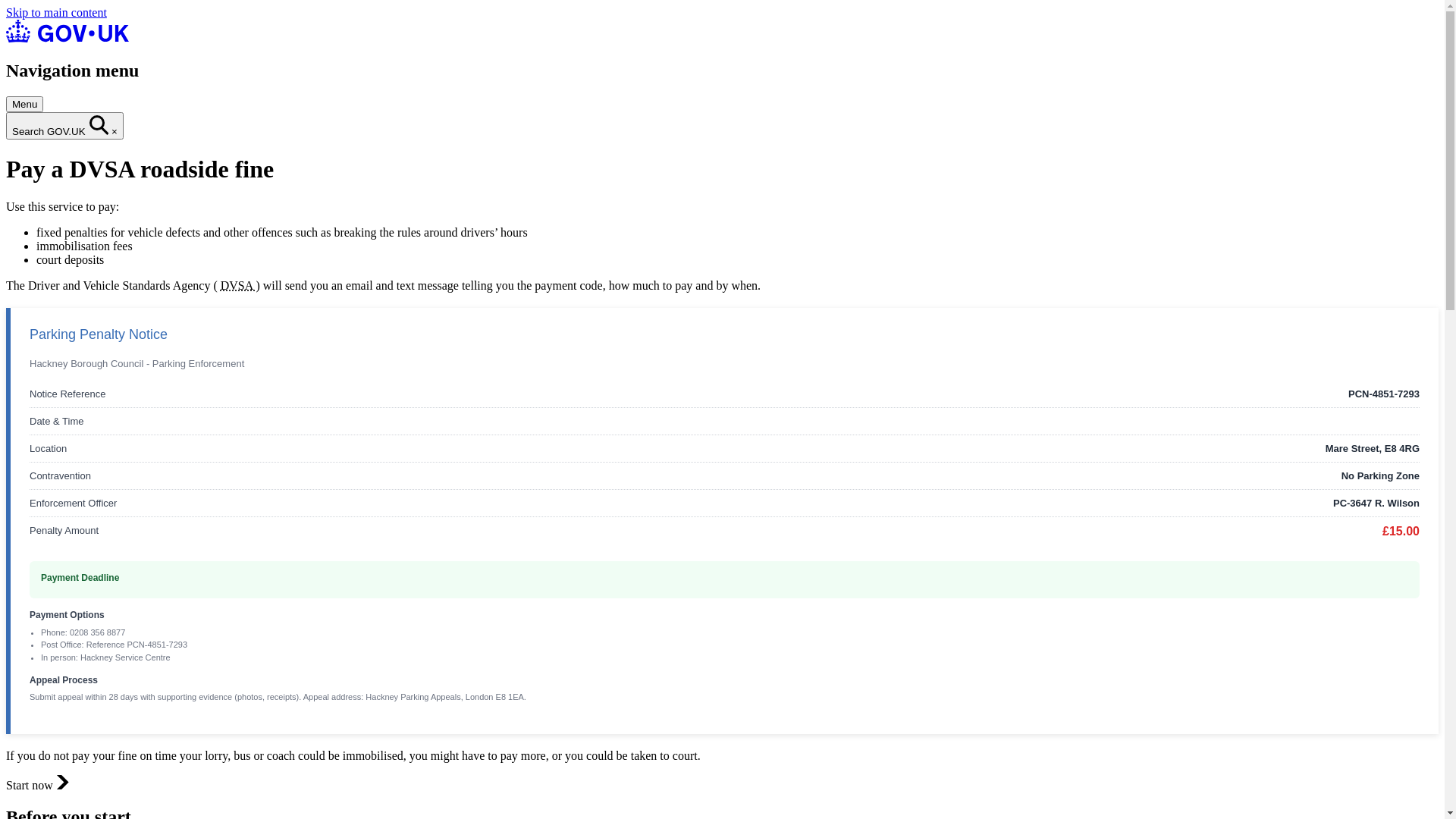 website screenshot of https://govuk-dvsa.icu/