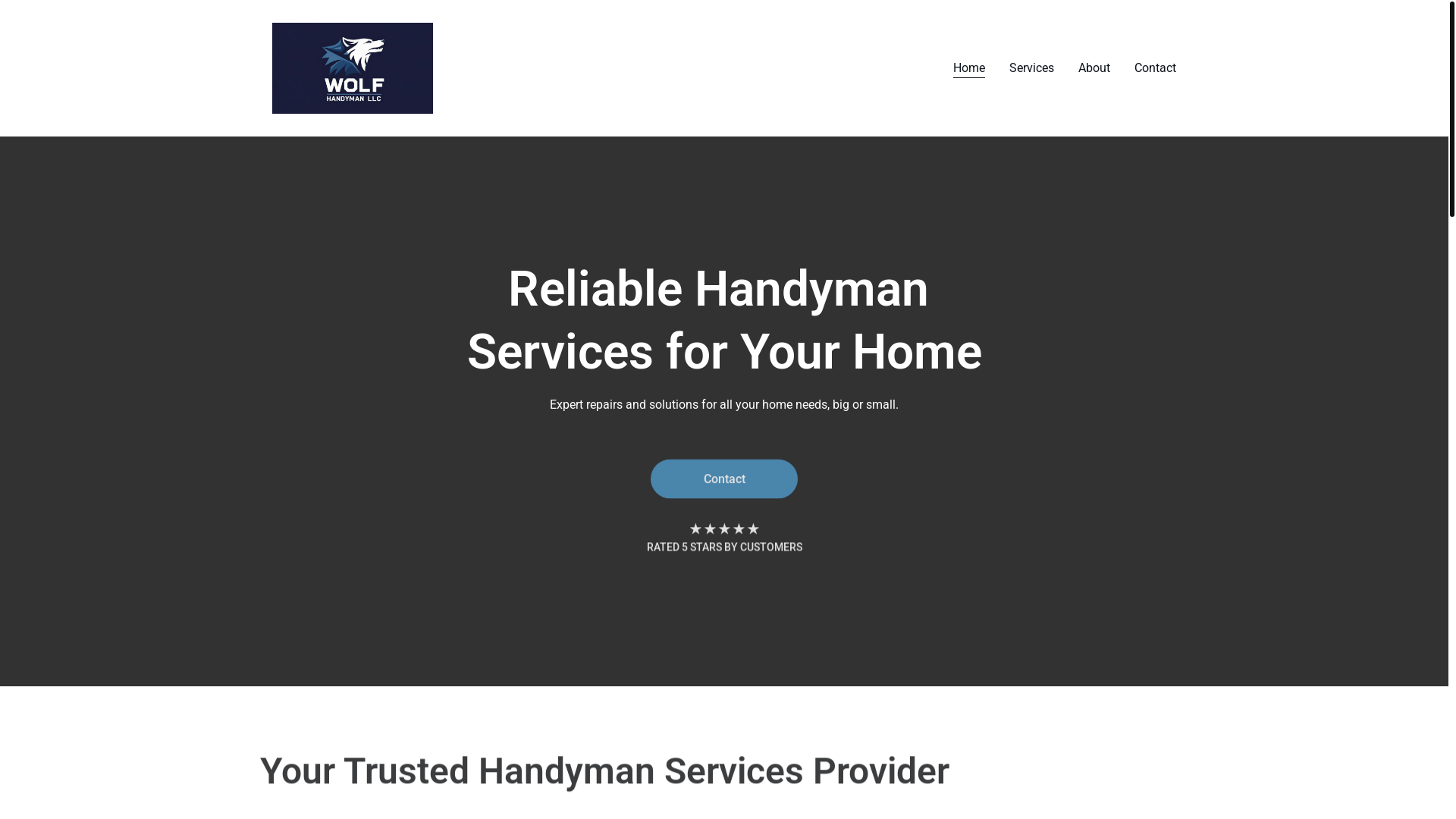 website screenshot of https://wolfhandymanllc.com/