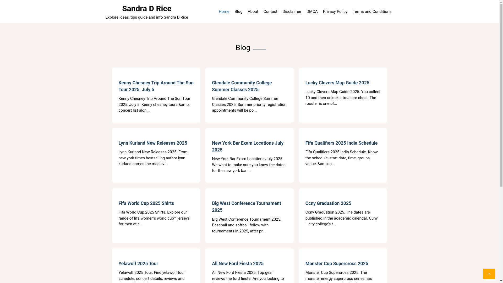 website screenshot of https://sandradricee.pages.dev/