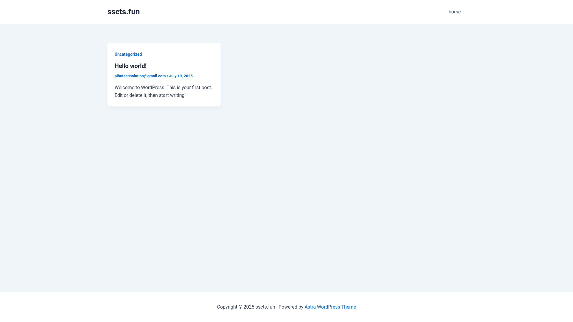 website screenshot of https://sscts.fun/