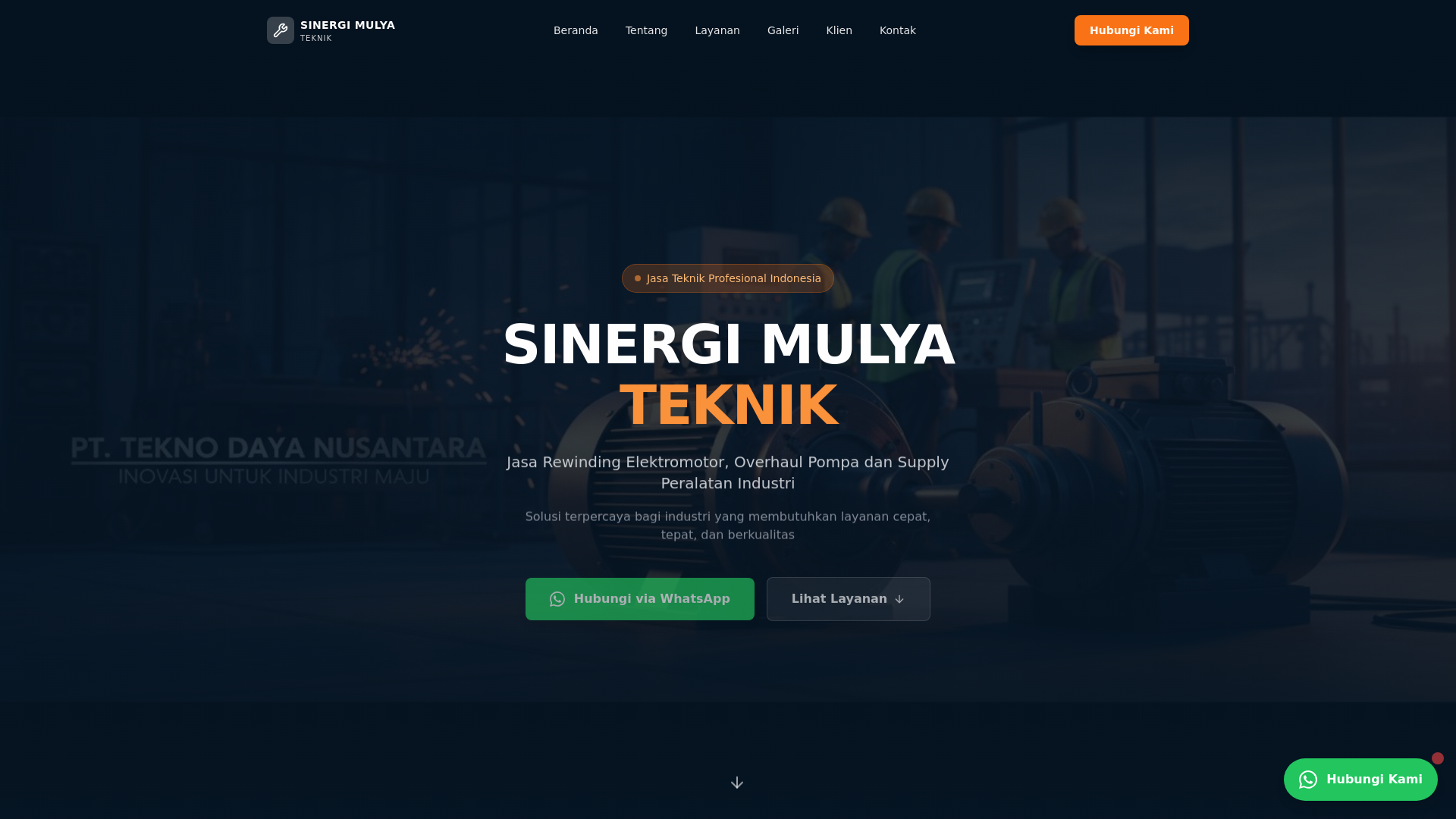 website screenshot of https://mulyateknik-com.pages.dev/