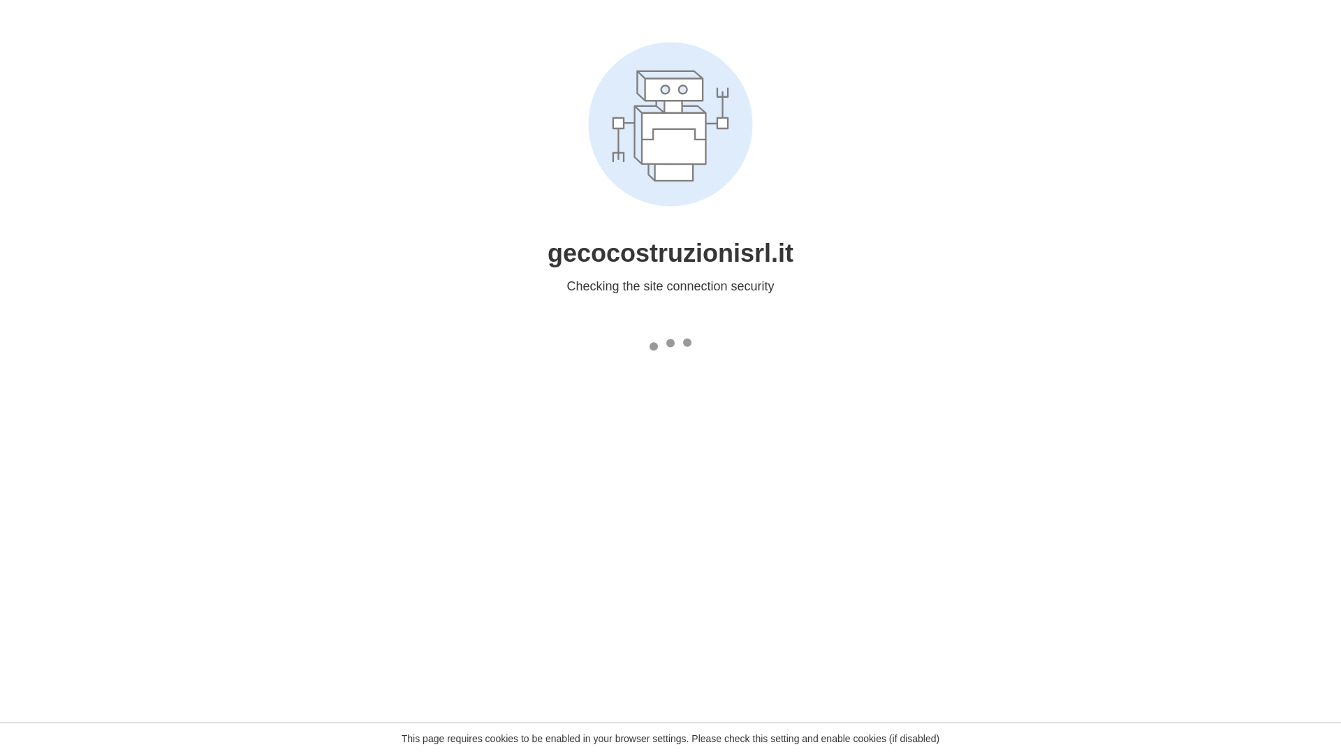 website screenshot of https://gecocostruzionisrl.it