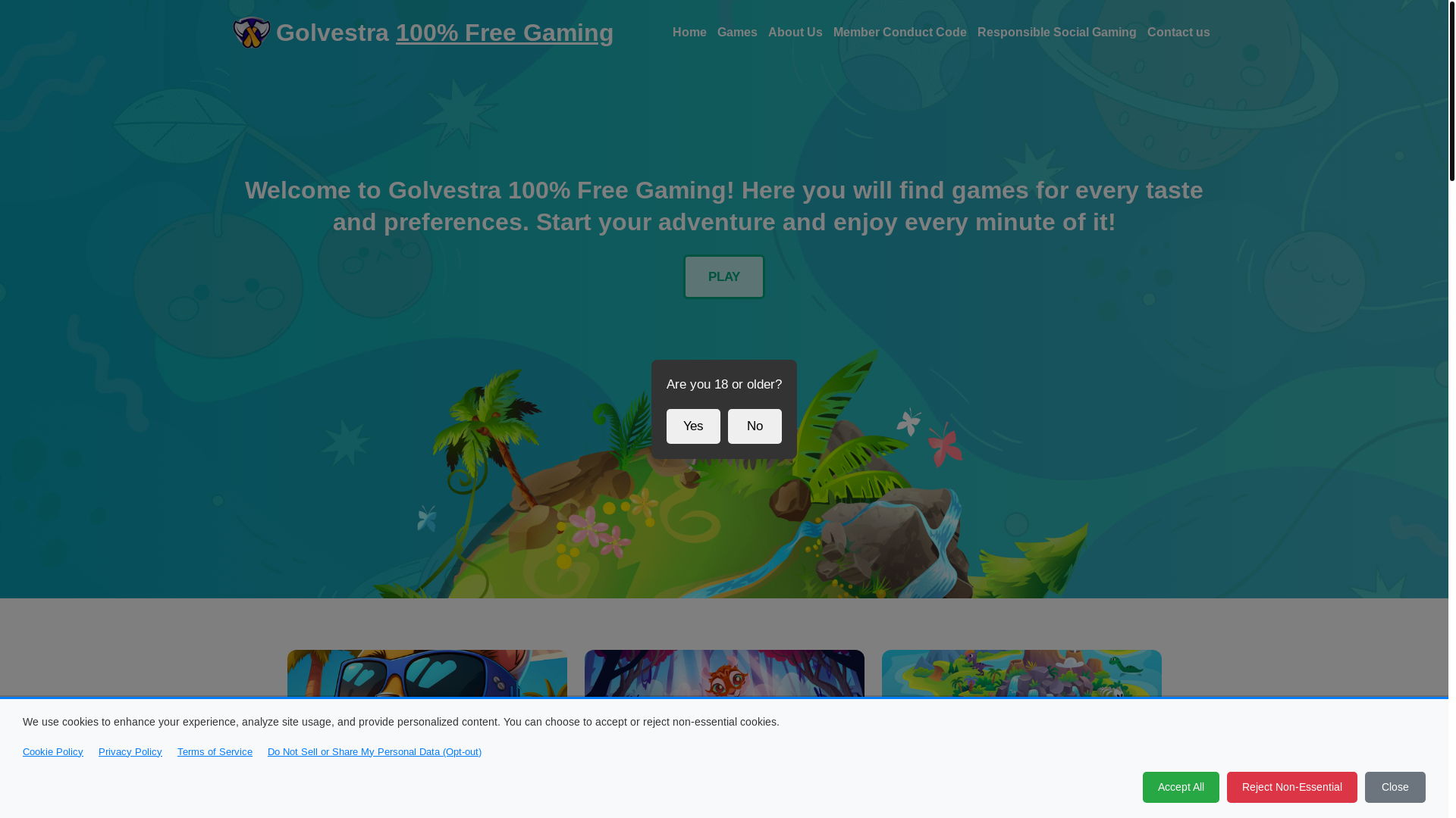 website screenshot of https://golvestra.com/