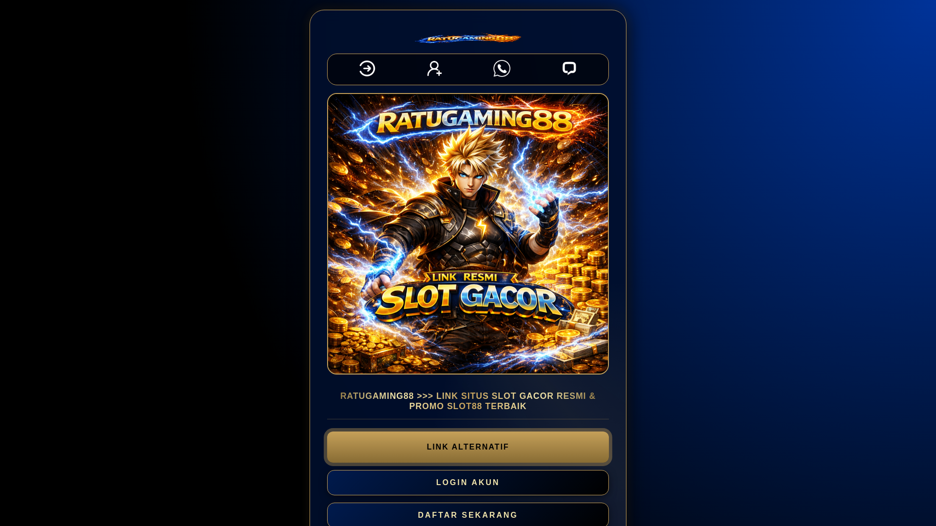 website screenshot of https://ratugamingblay23.pages.dev/