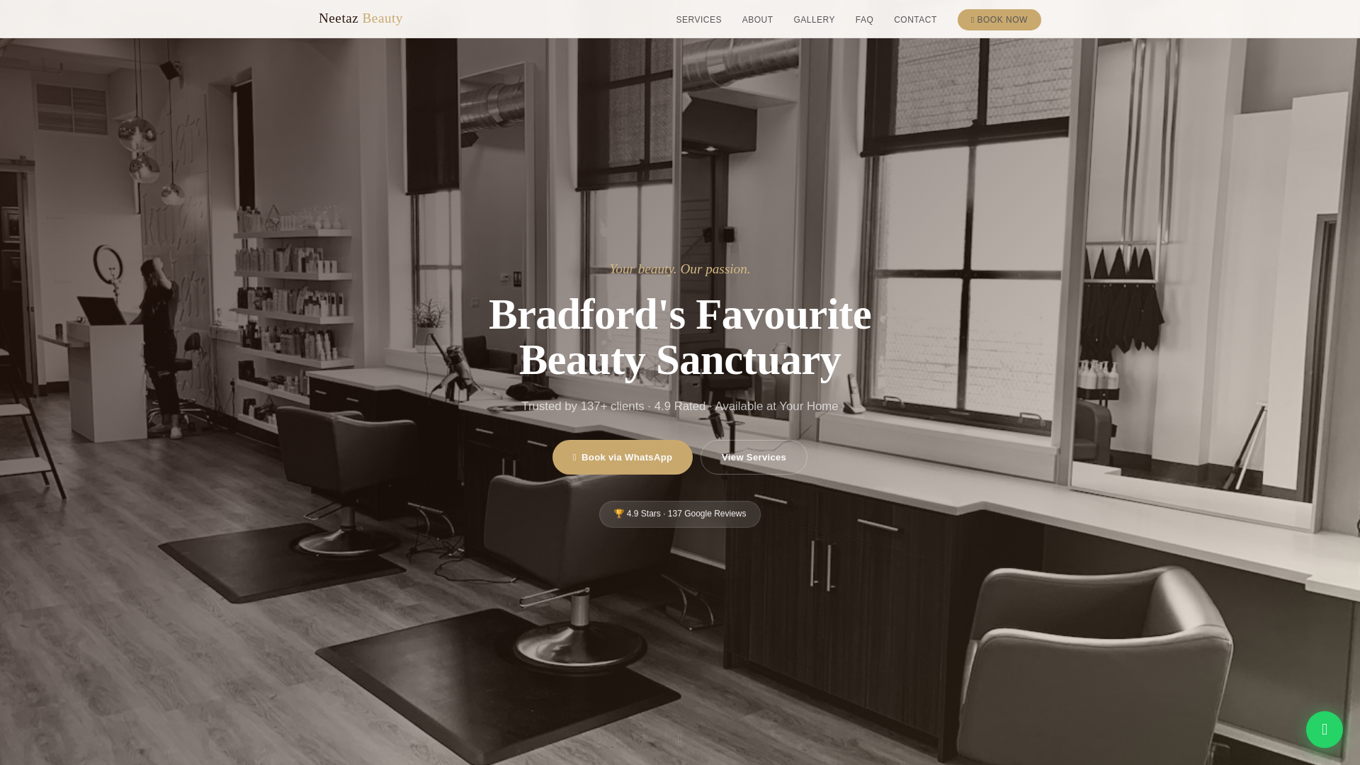 website screenshot of https://neetaz-beauty.pages.dev/