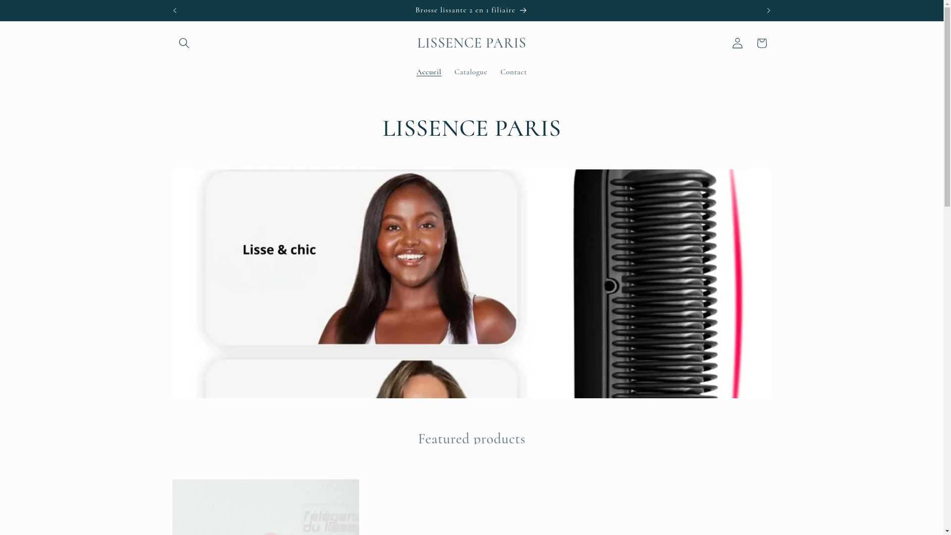 website screenshot of https://lissenceparis.fr/