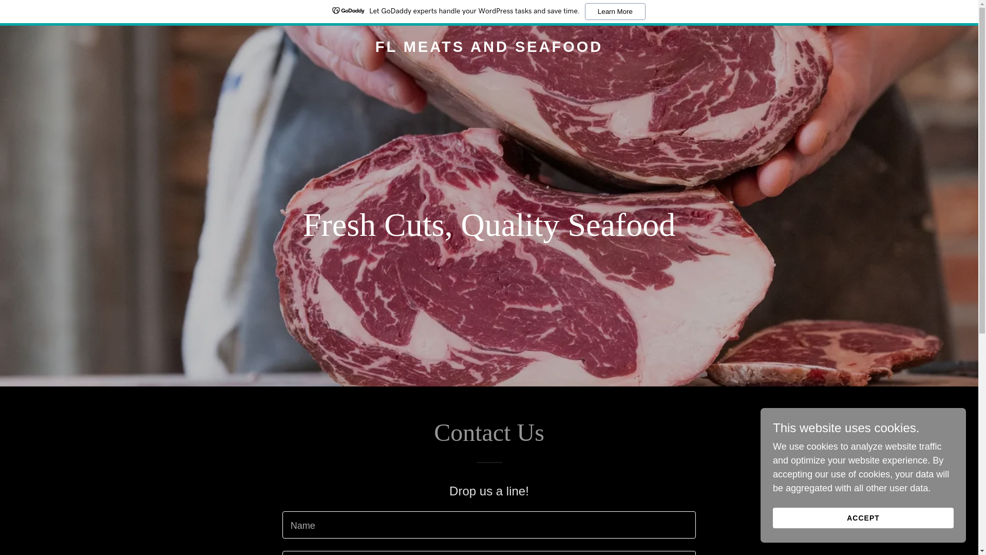 website screenshot of https://flmeatsandseafood.com/