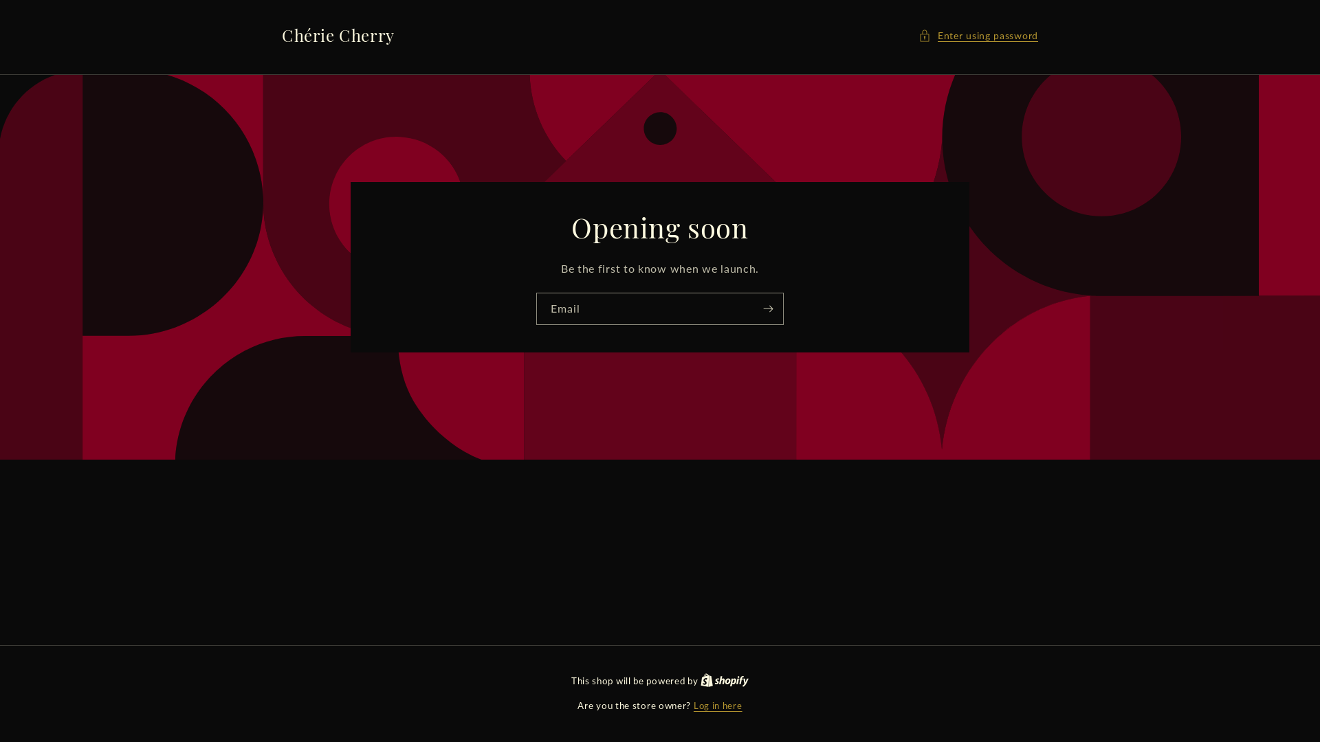 website screenshot of https://cheriecherry.org/