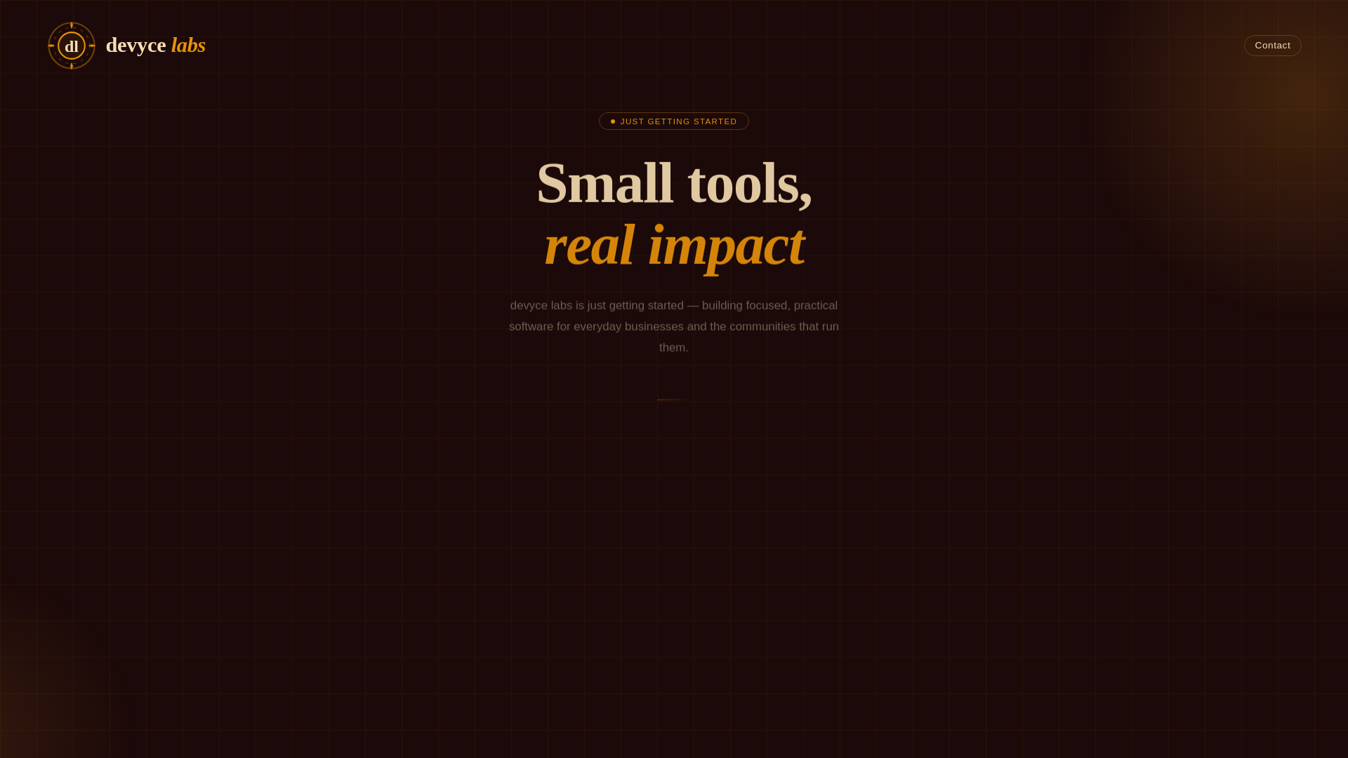 website screenshot of https://devycelabs-web.pages.dev/