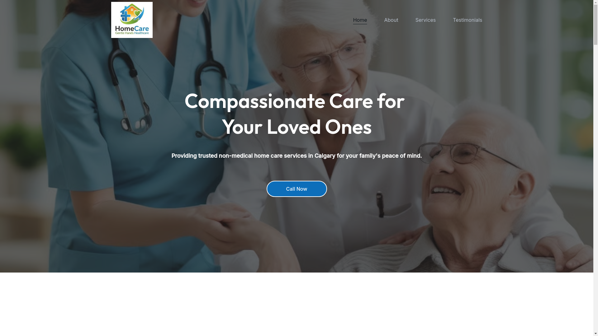 website screenshot of https://evercarehomehealthcare.ca/