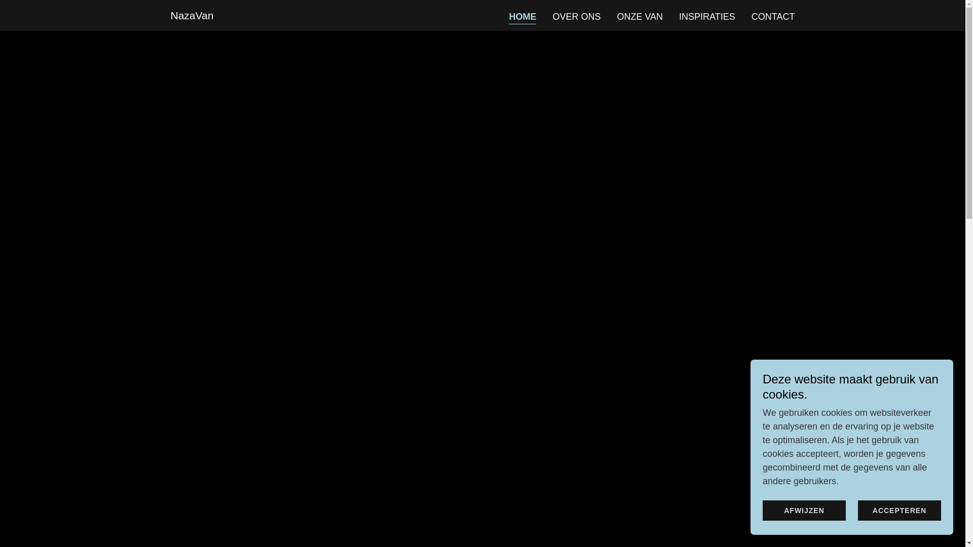 website screenshot of https://nazavan.be/