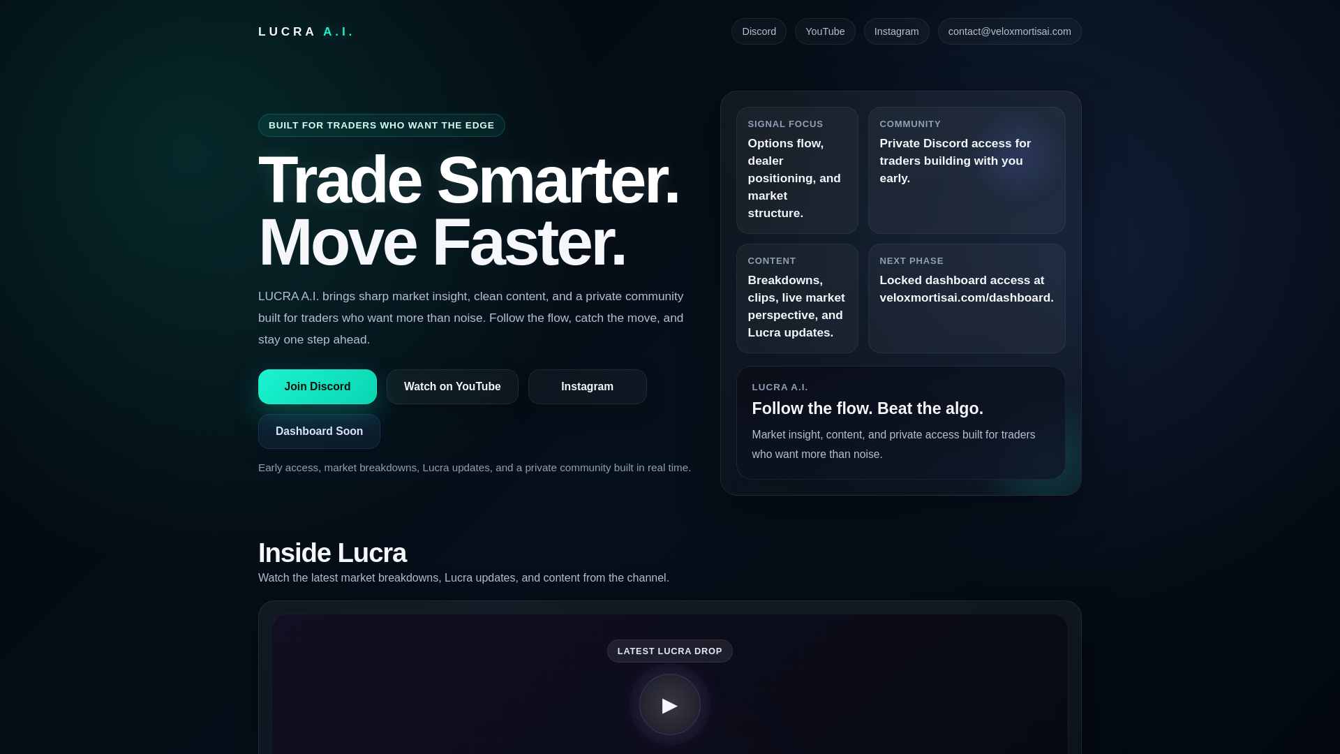 website screenshot of https://veloxmortisai.com/