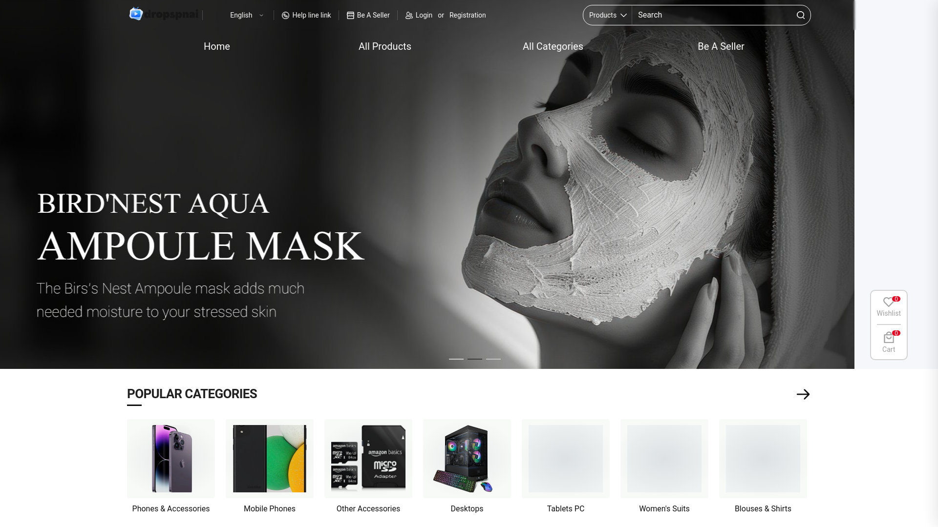 website screenshot of https://dropspnai-xky7jnet.pages.dev/