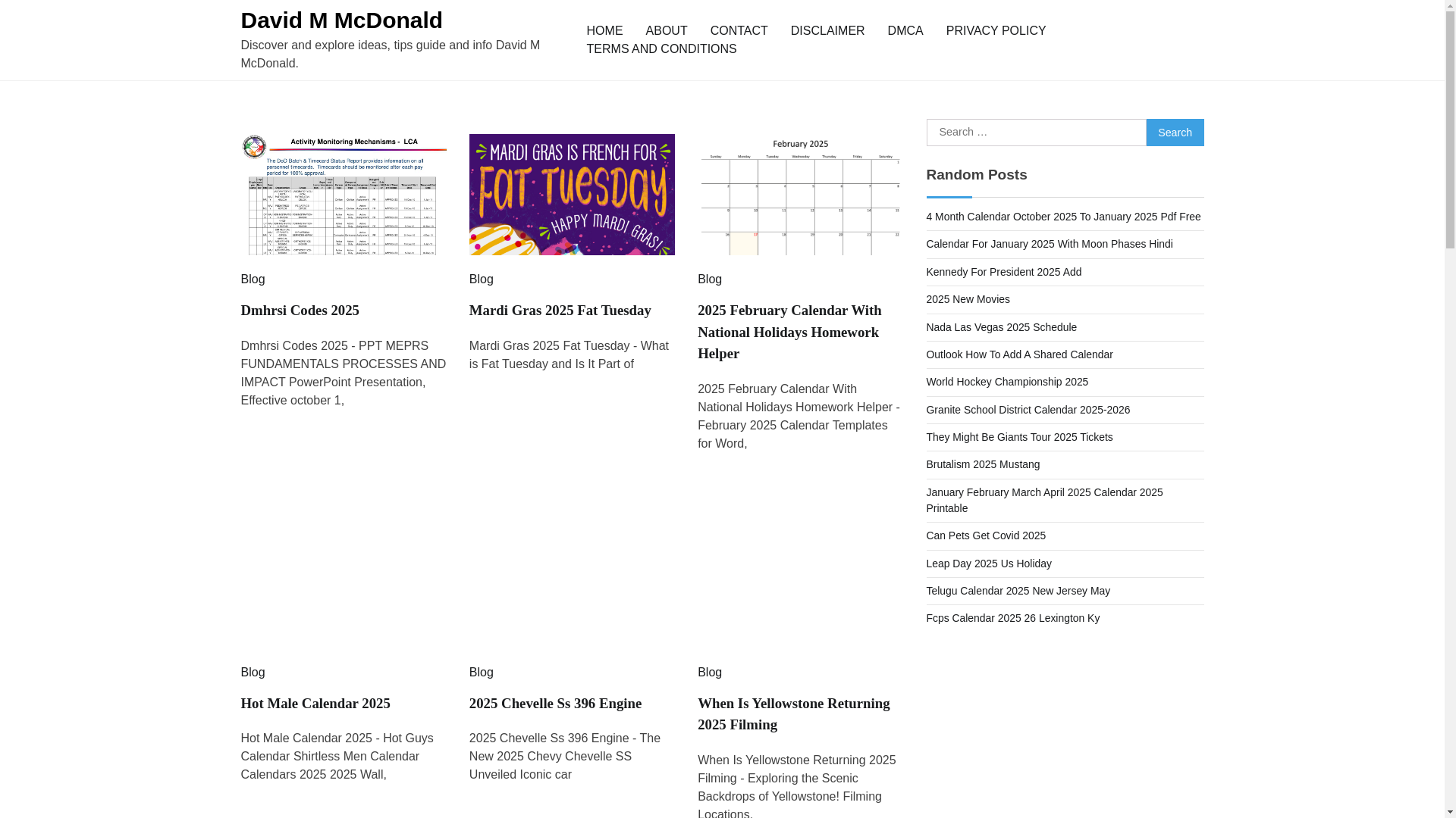 website screenshot of https://davidmmcdonaldl.pages.dev/