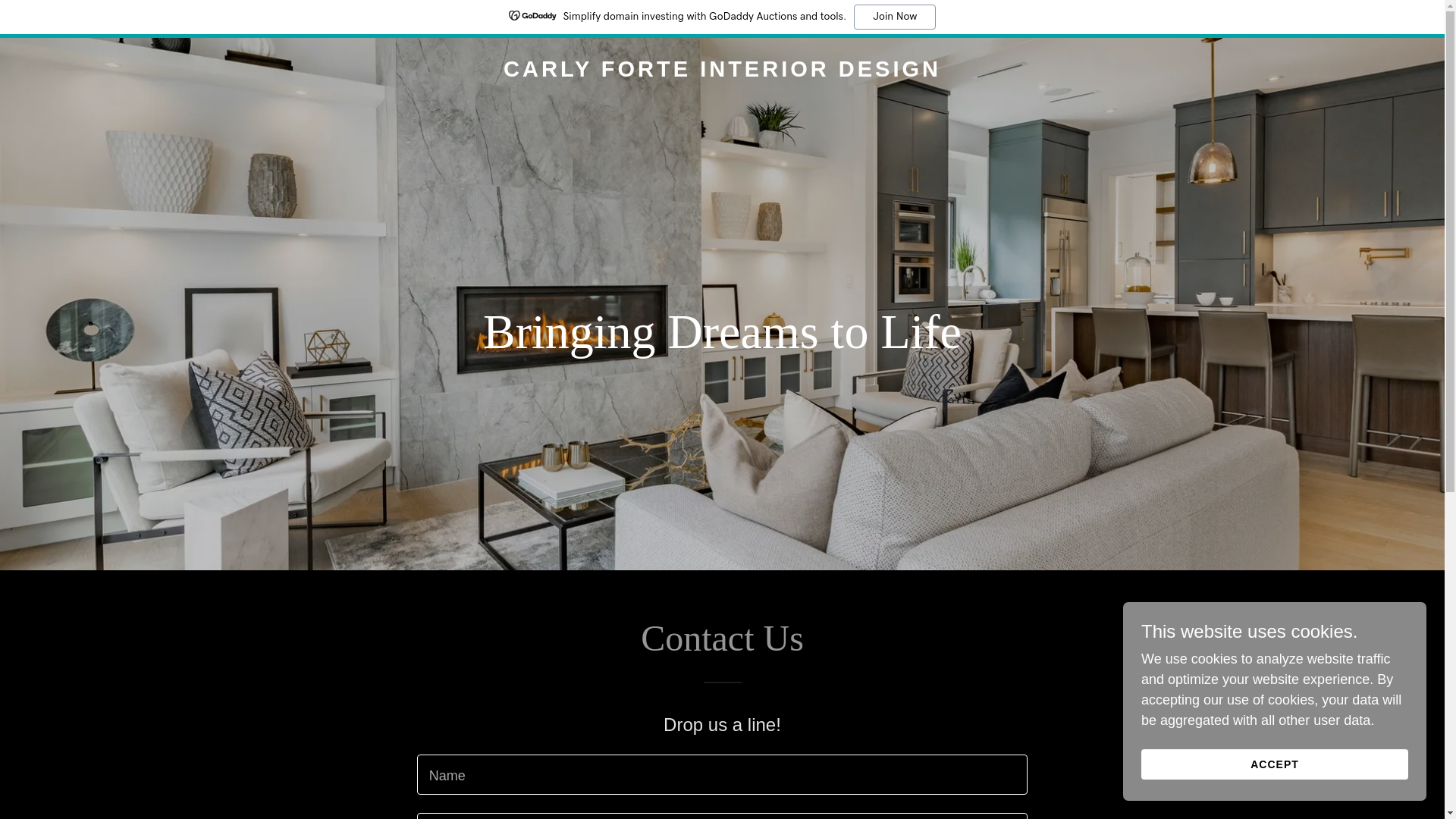 website screenshot of https://carlyforte.com/