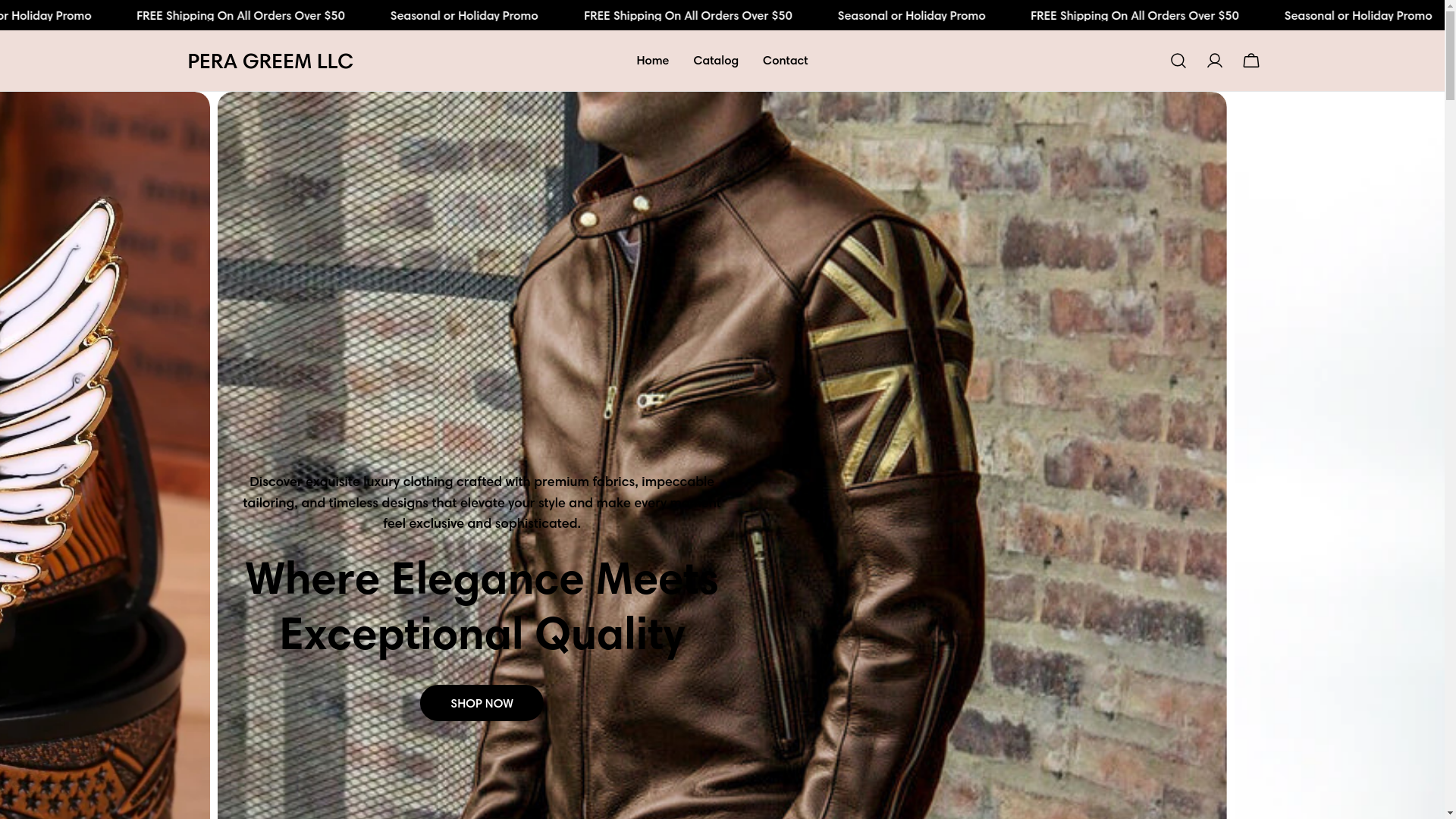 website screenshot of https://peragreemllc.store/