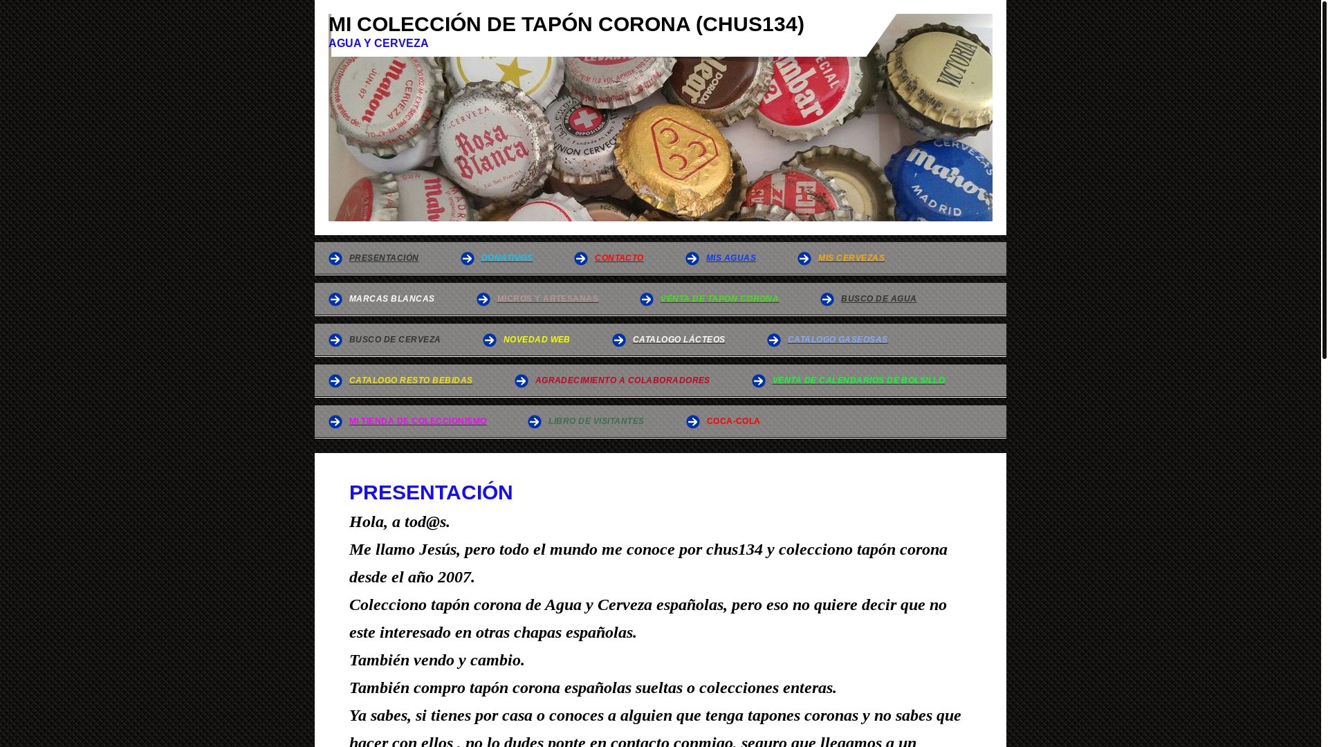 website screenshot of https://taponcorona.net/