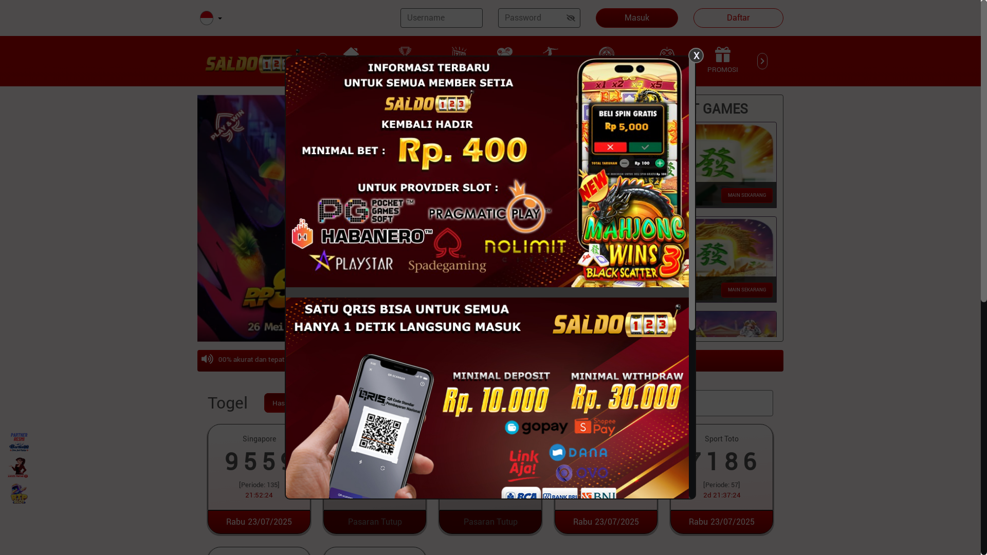 website screenshot of https://pantaiesen.online/