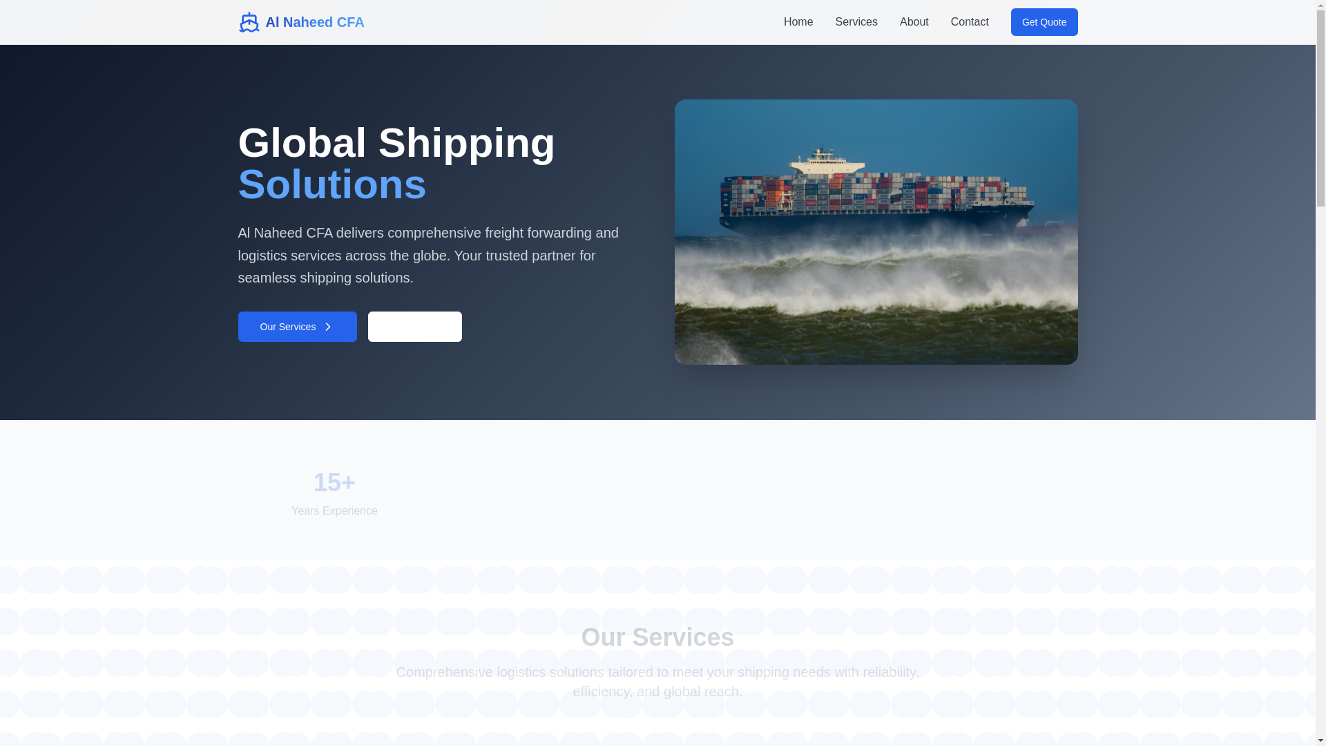 website screenshot of https://alnaheedcfa.com/