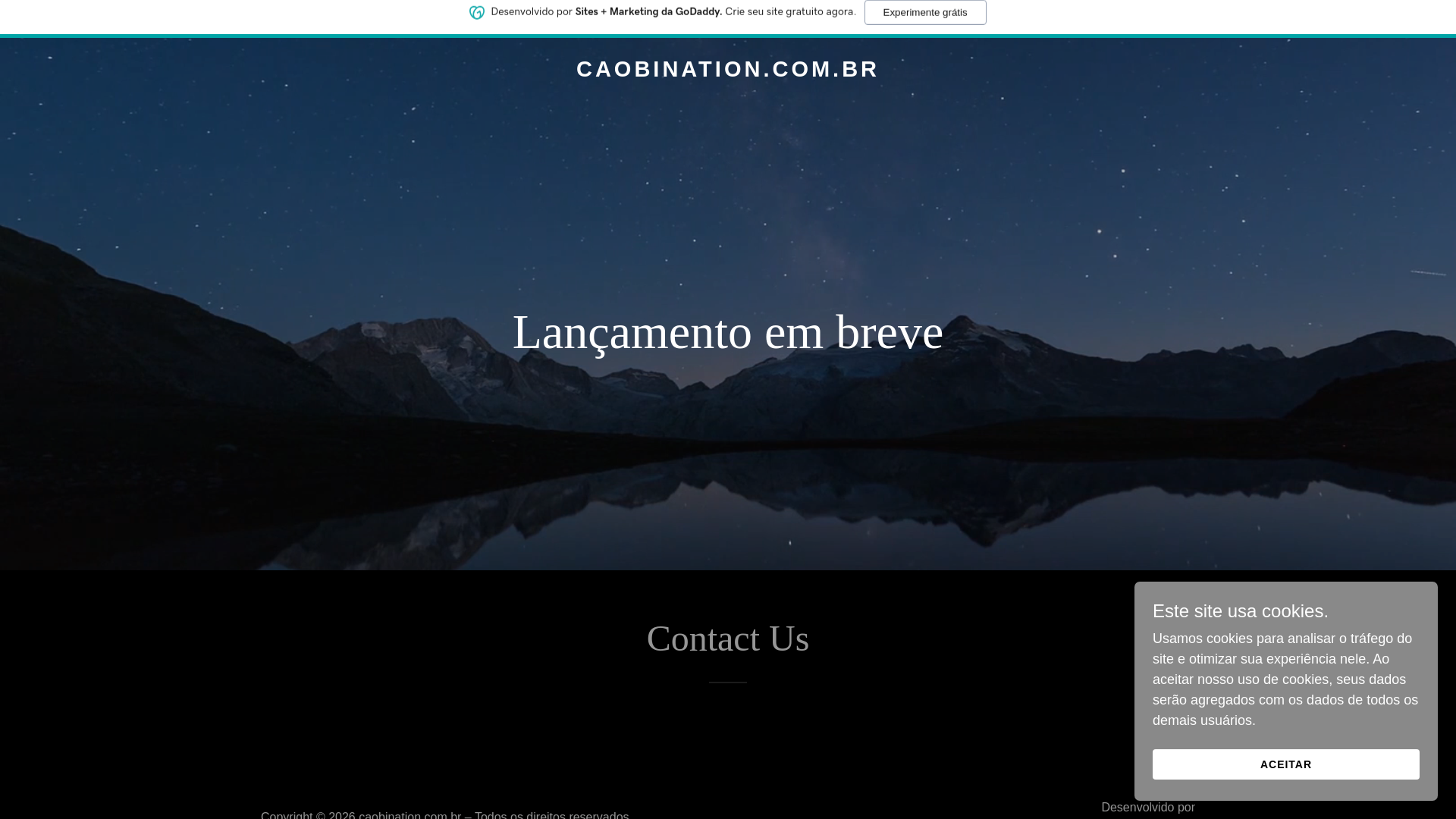 website screenshot of https://caobination.com.br/
