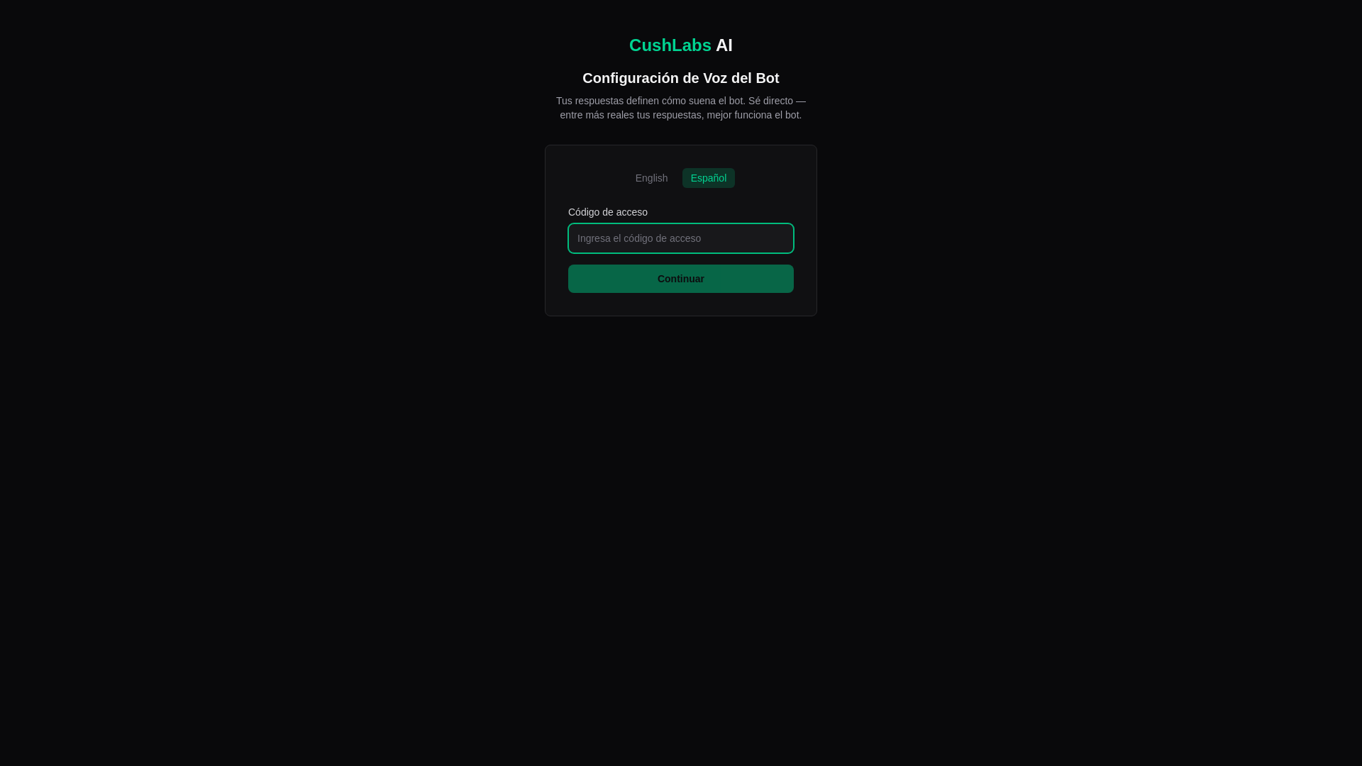 website screenshot of https://cushlabs-messenger-admin.pages.dev/