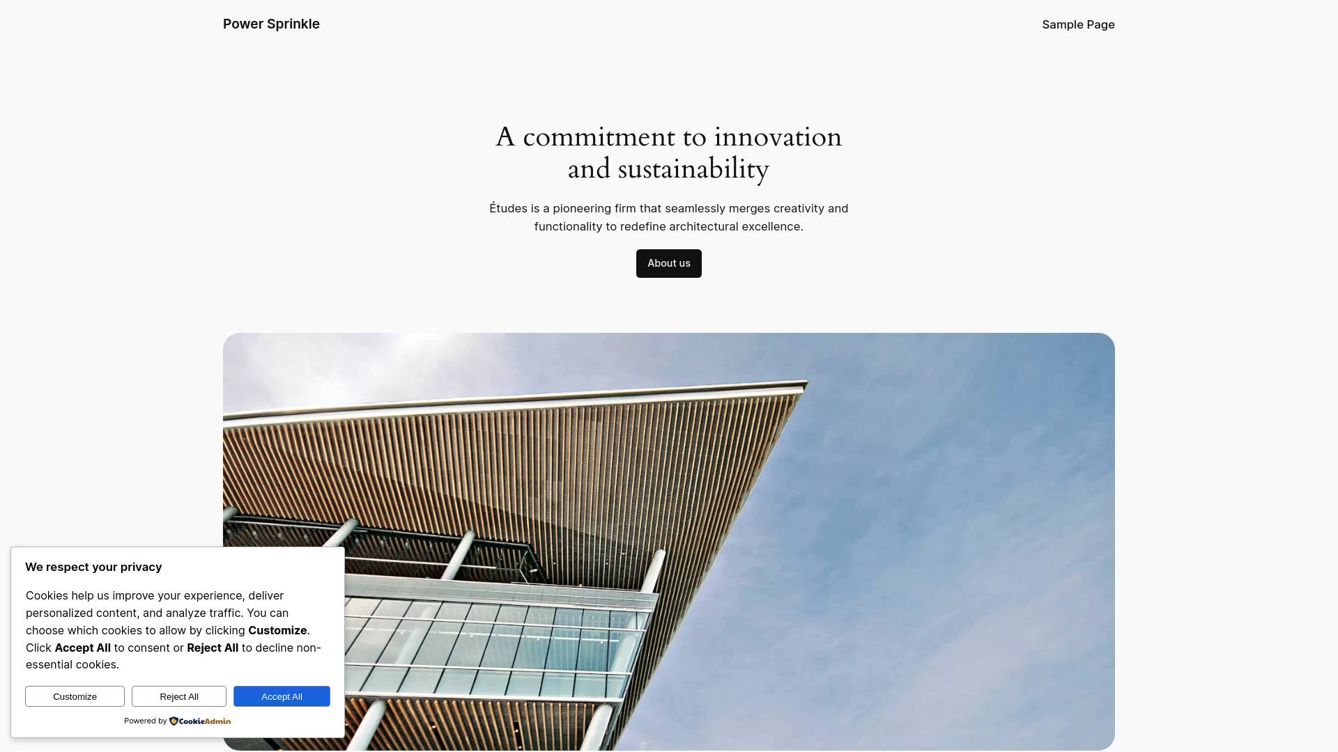 website screenshot of https://powersprinkle.com/