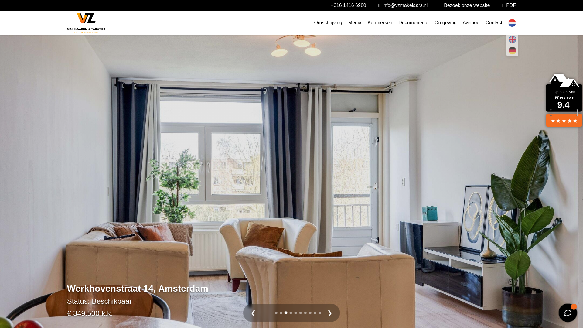 website screenshot of https://werkhovenstraat14.nl