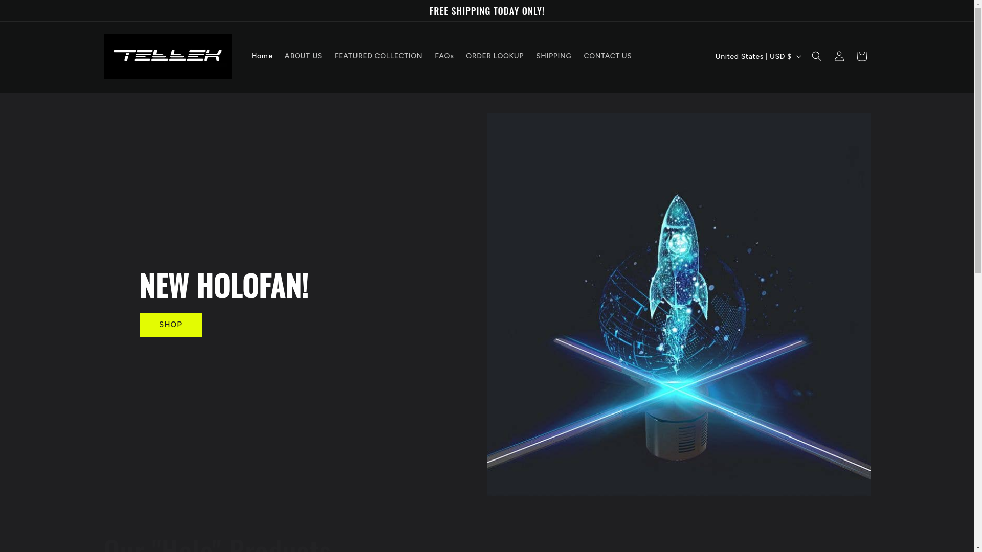 website screenshot of https://tellek.shop/